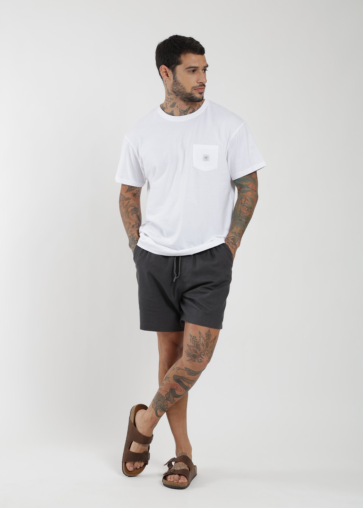 Short Clásico Lino Hombre