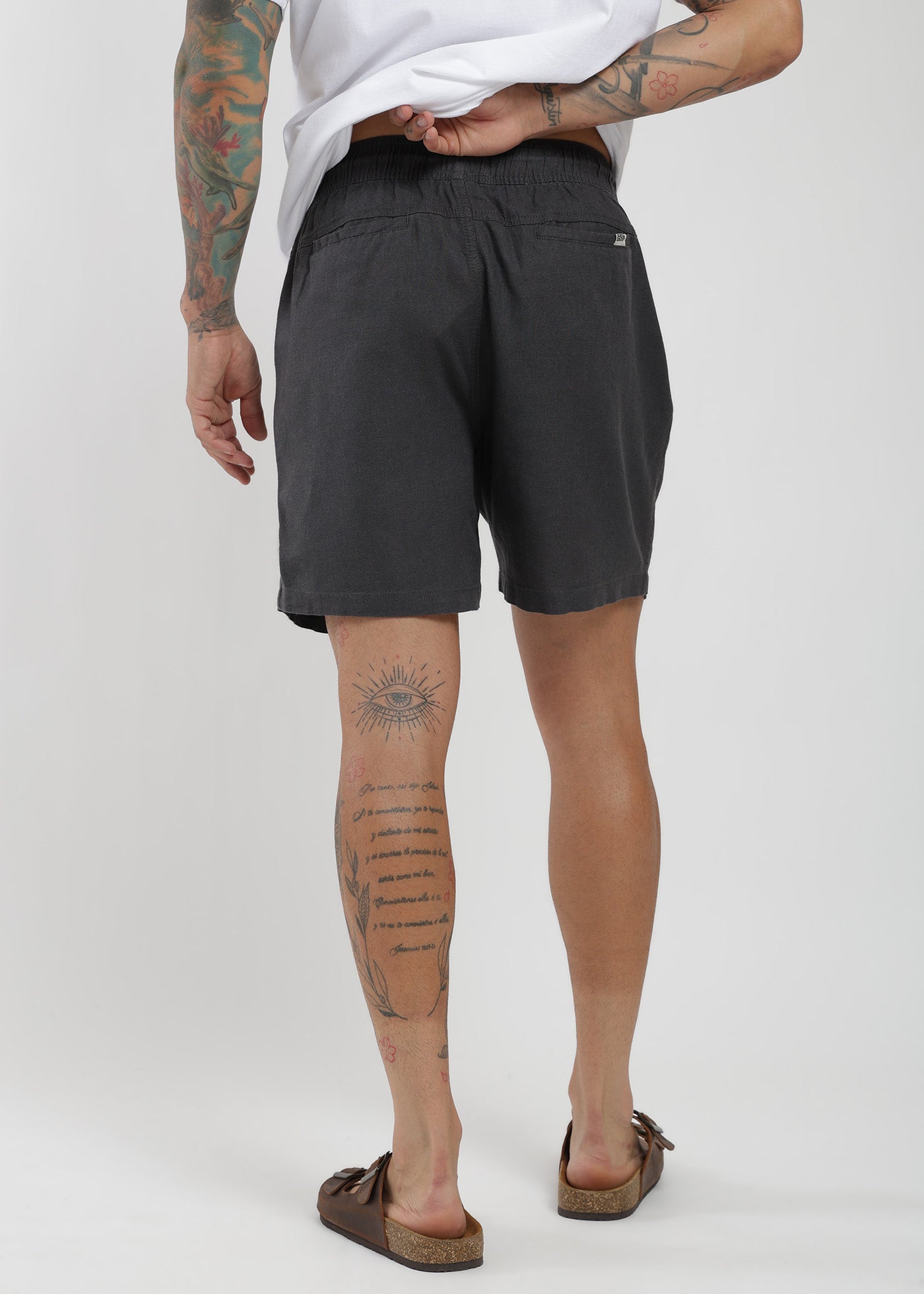 Short Clásico Lino Hombre