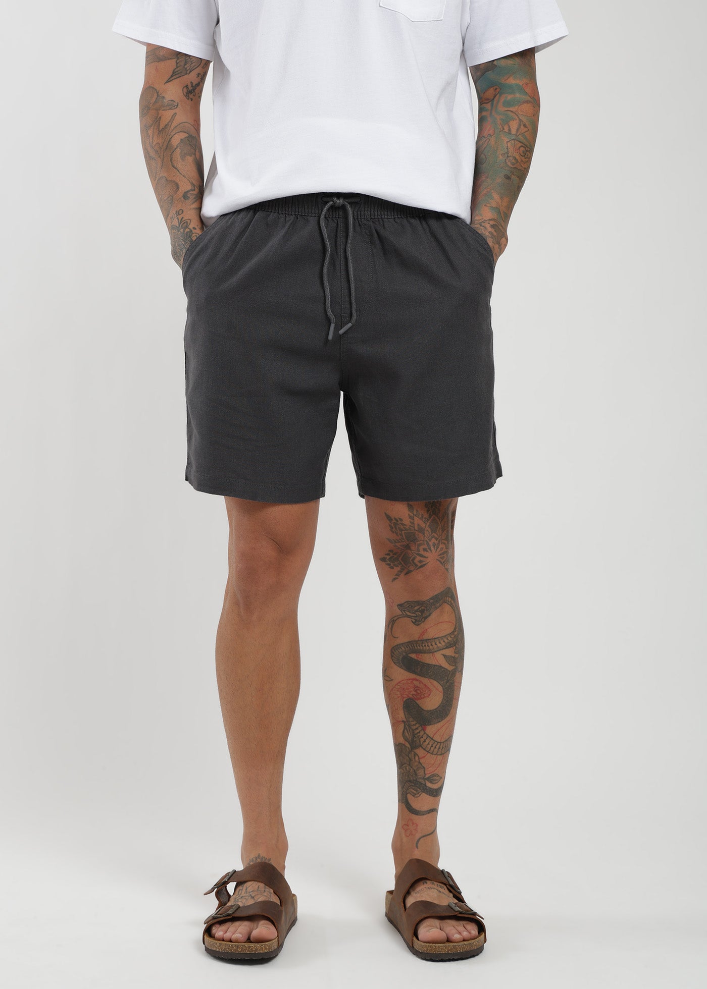 Short Clásico Lino Hombre