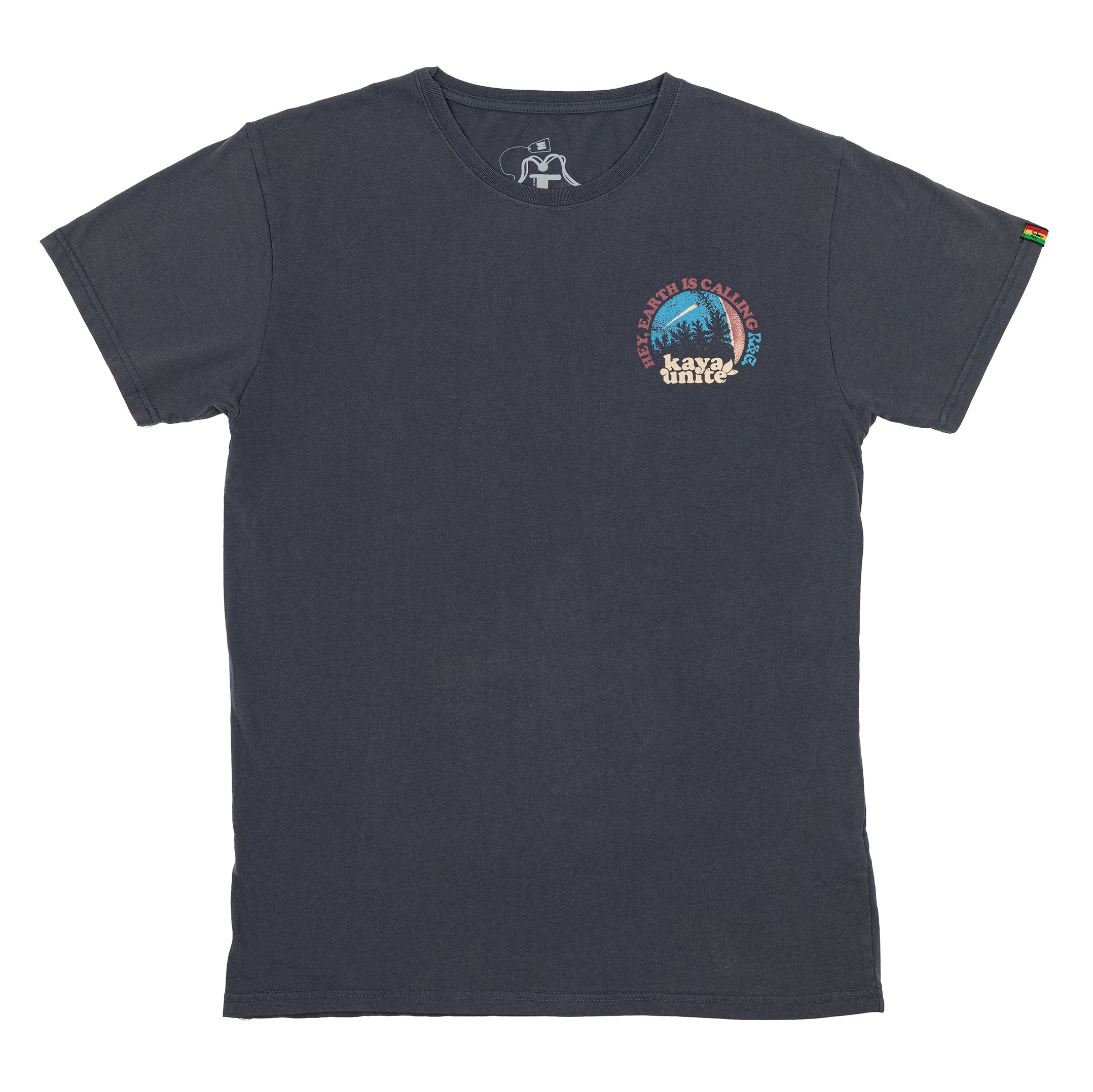 T-Shirt Short Sleeve Await Blue Graphite