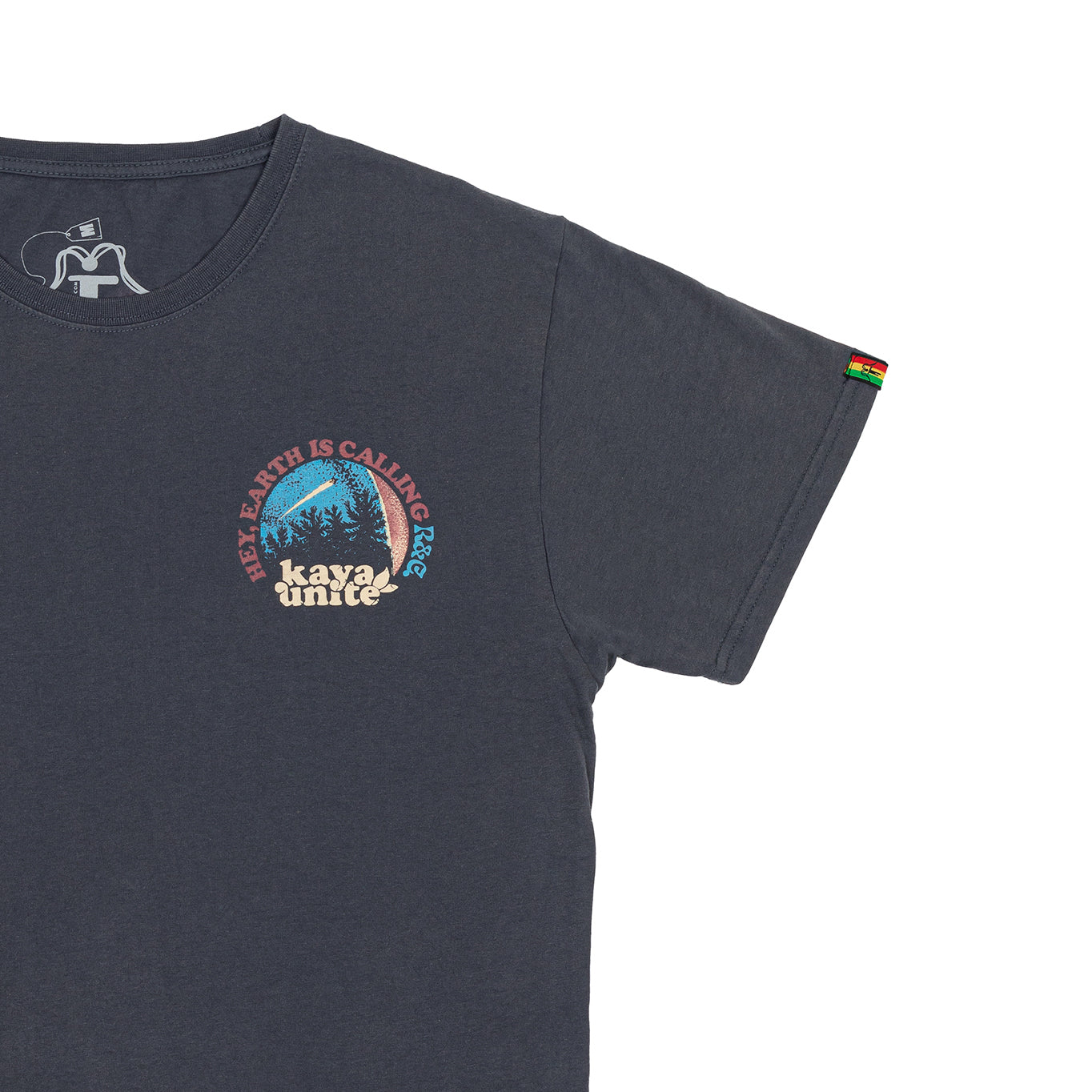 T-Shirt Short Sleeve Await Blue Graphite