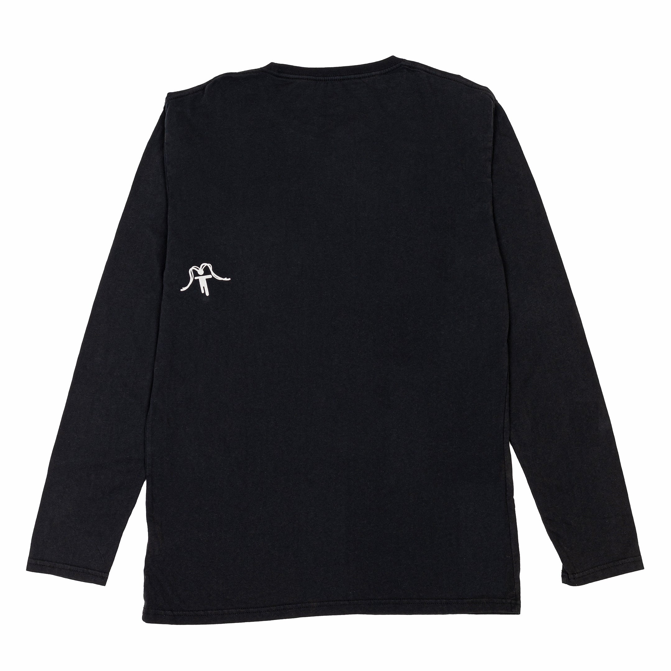 T-Shirt Long Sleeve Long Daily Black