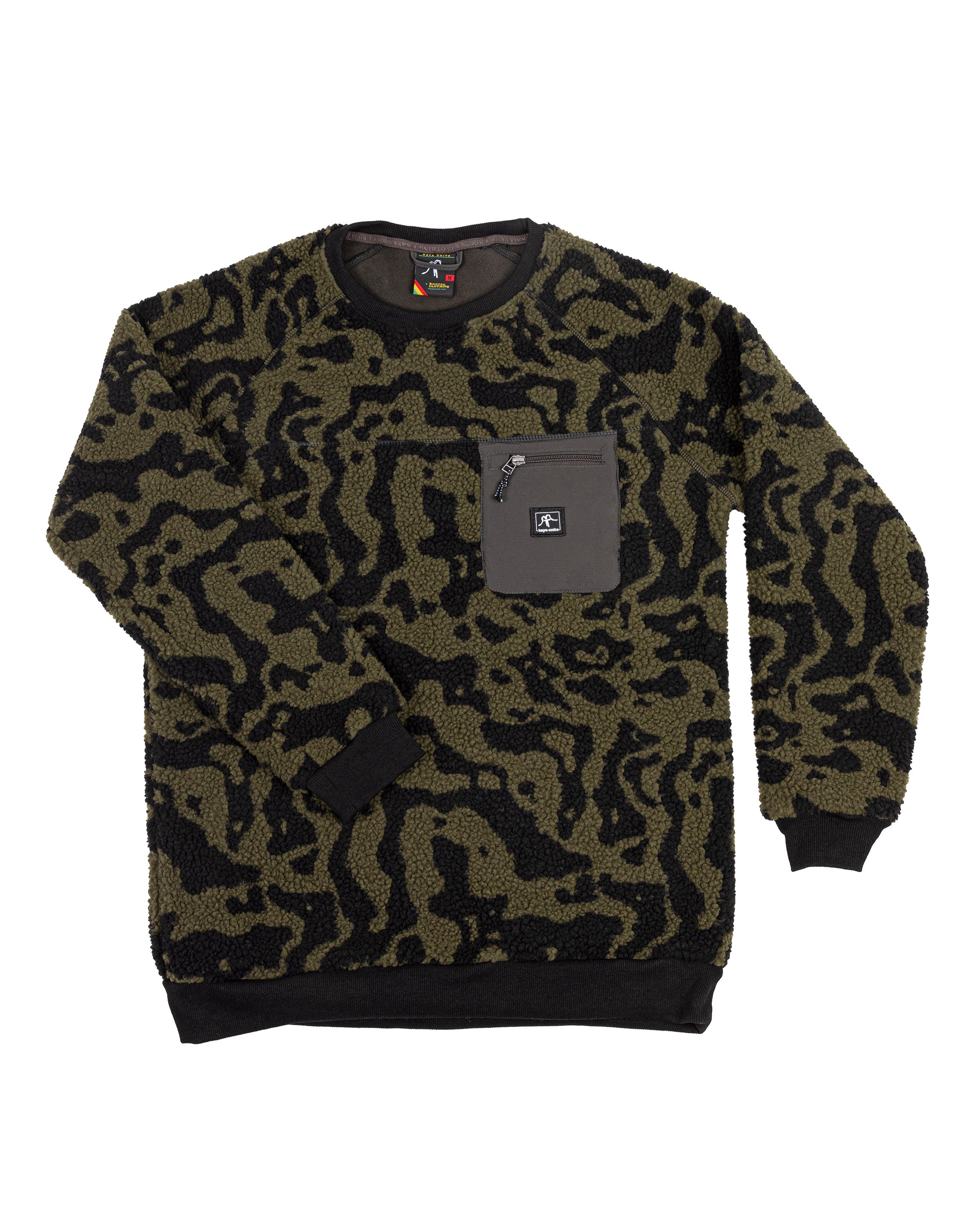 Sherpa Crew Neck Acid Green