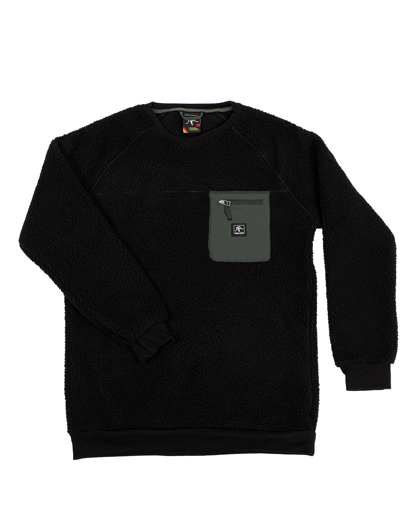 Sherpa Crew Neck Black