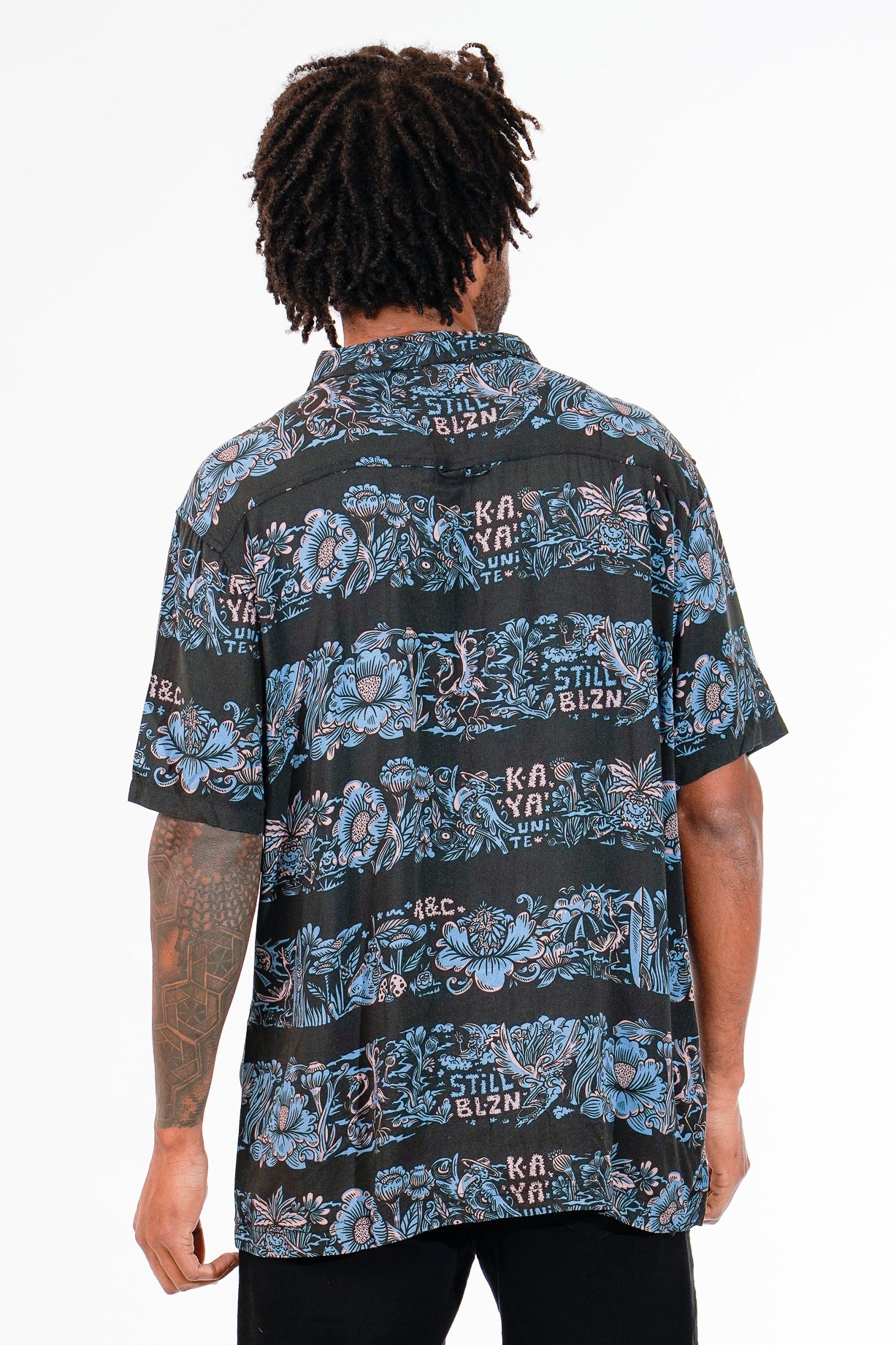 Shirt Guayabera Bands Dark Blue