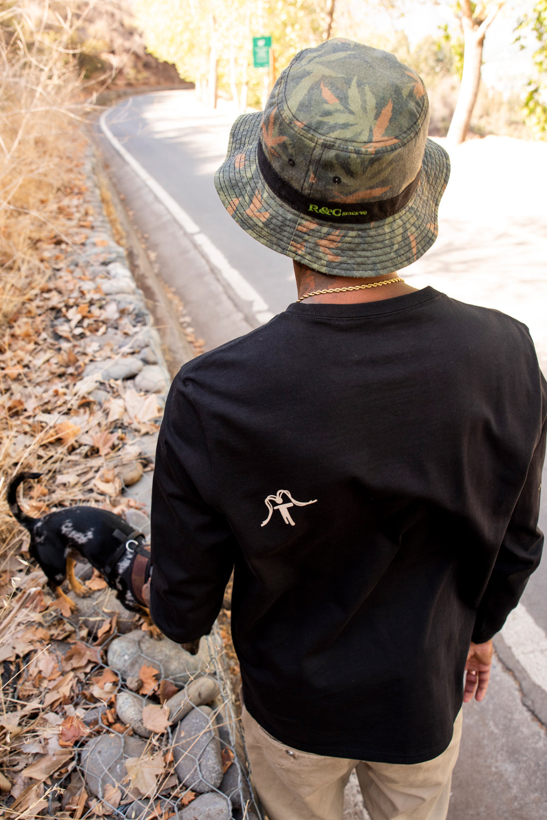 TSHIRT M/L POCKET BLACK