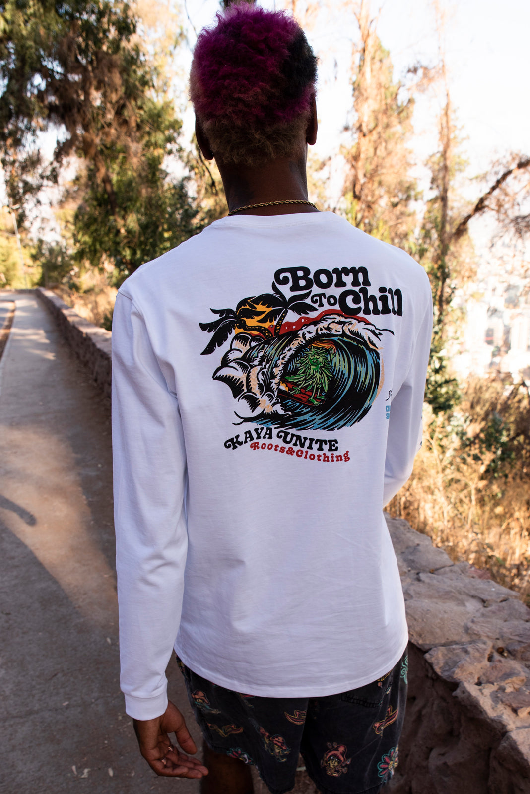 TSHIRT M/L BORN LONG WHITE