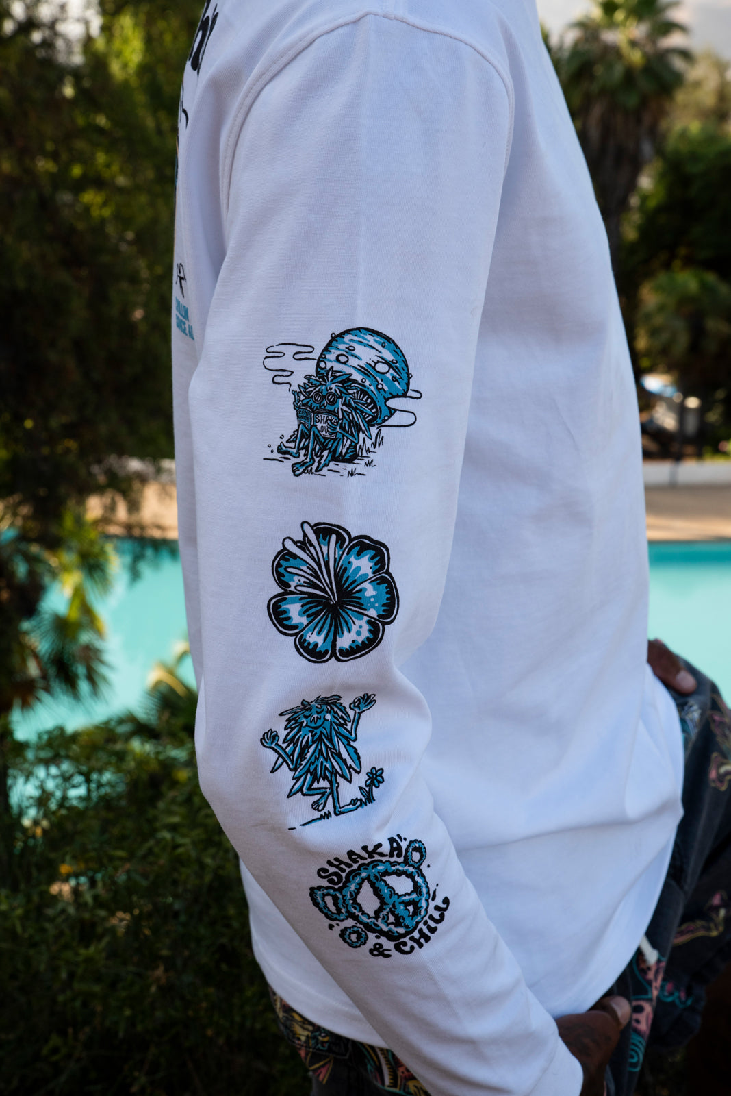 TSHIRT M/L BORN LONG WHITE