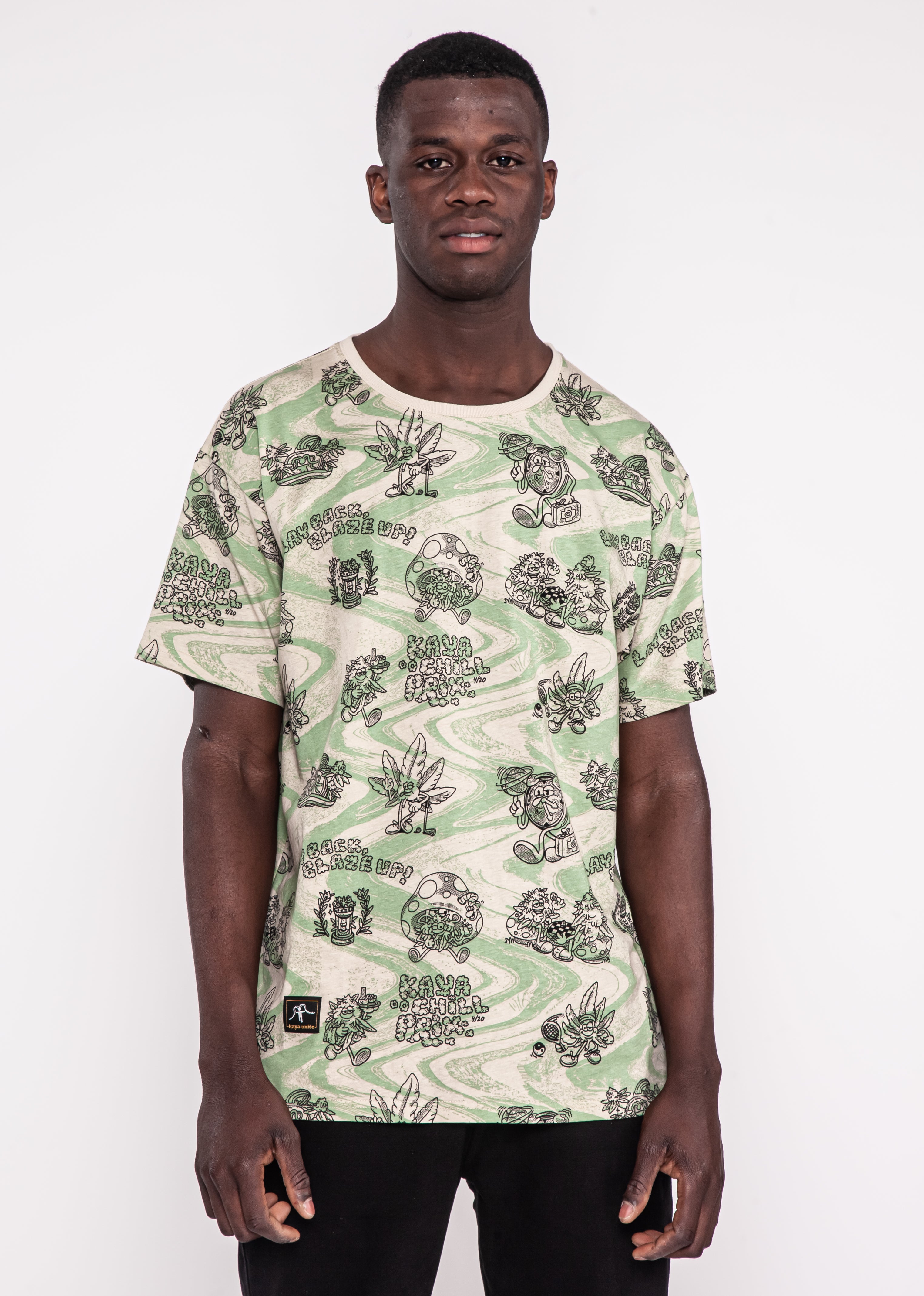 T-shirt Chill Green Beige