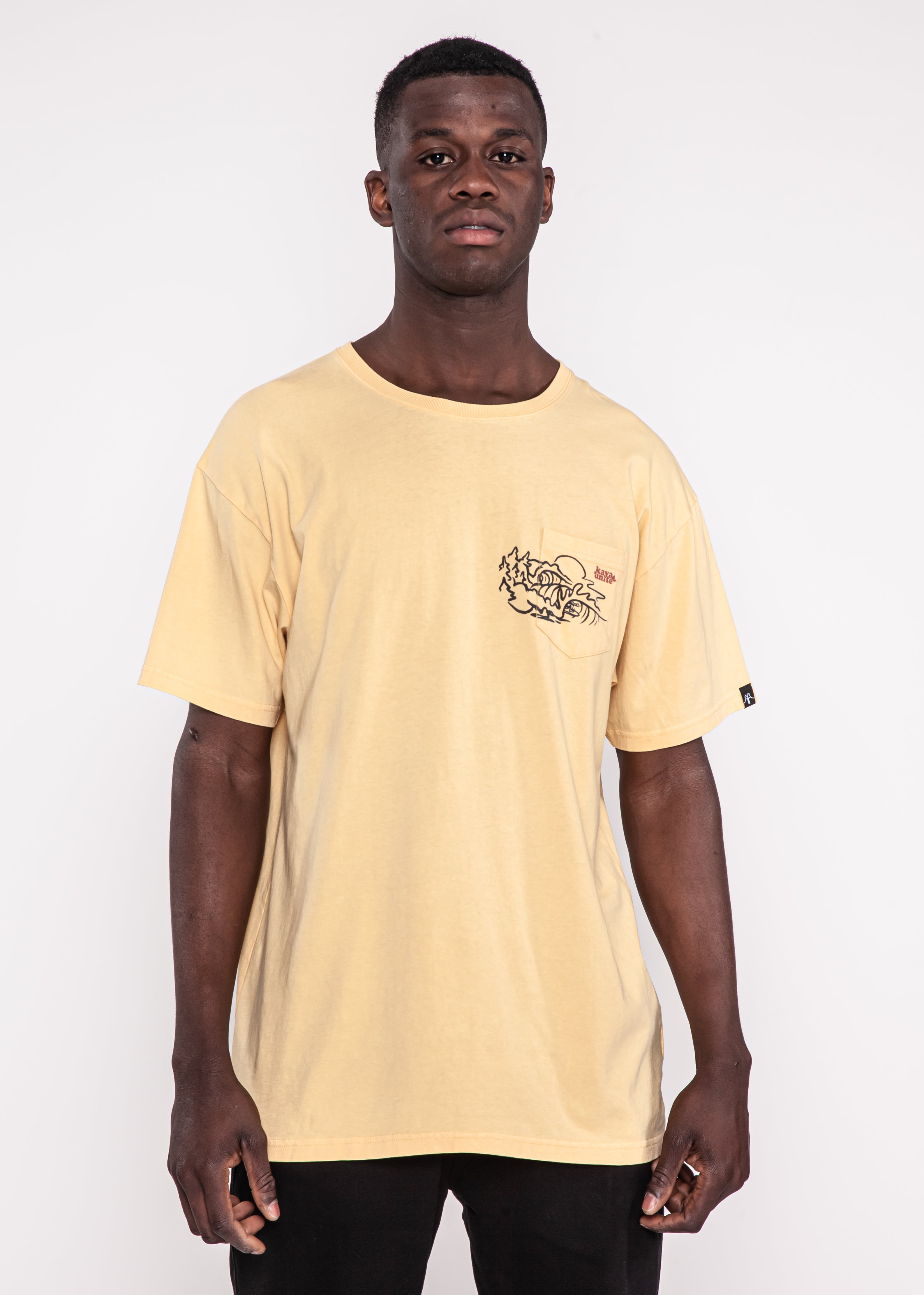Polera Olas naranja kaya unite