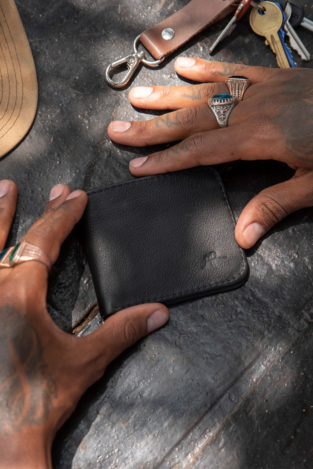 Billetera 100% Cuero Negro