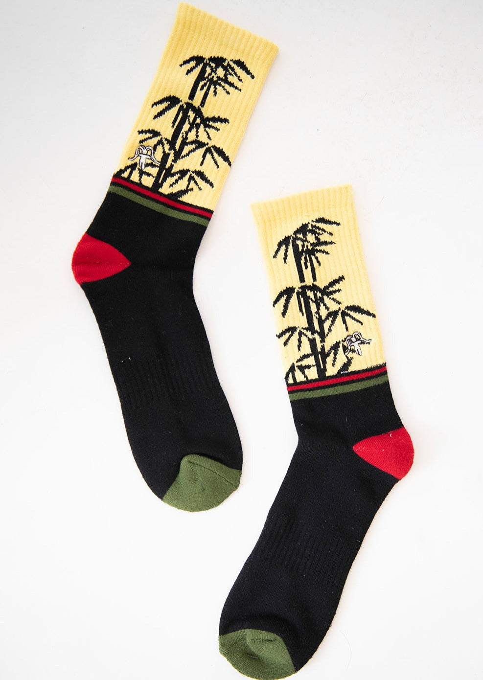 Calcetines Largos Diseño Bamboo Hombre - Café White Smoke