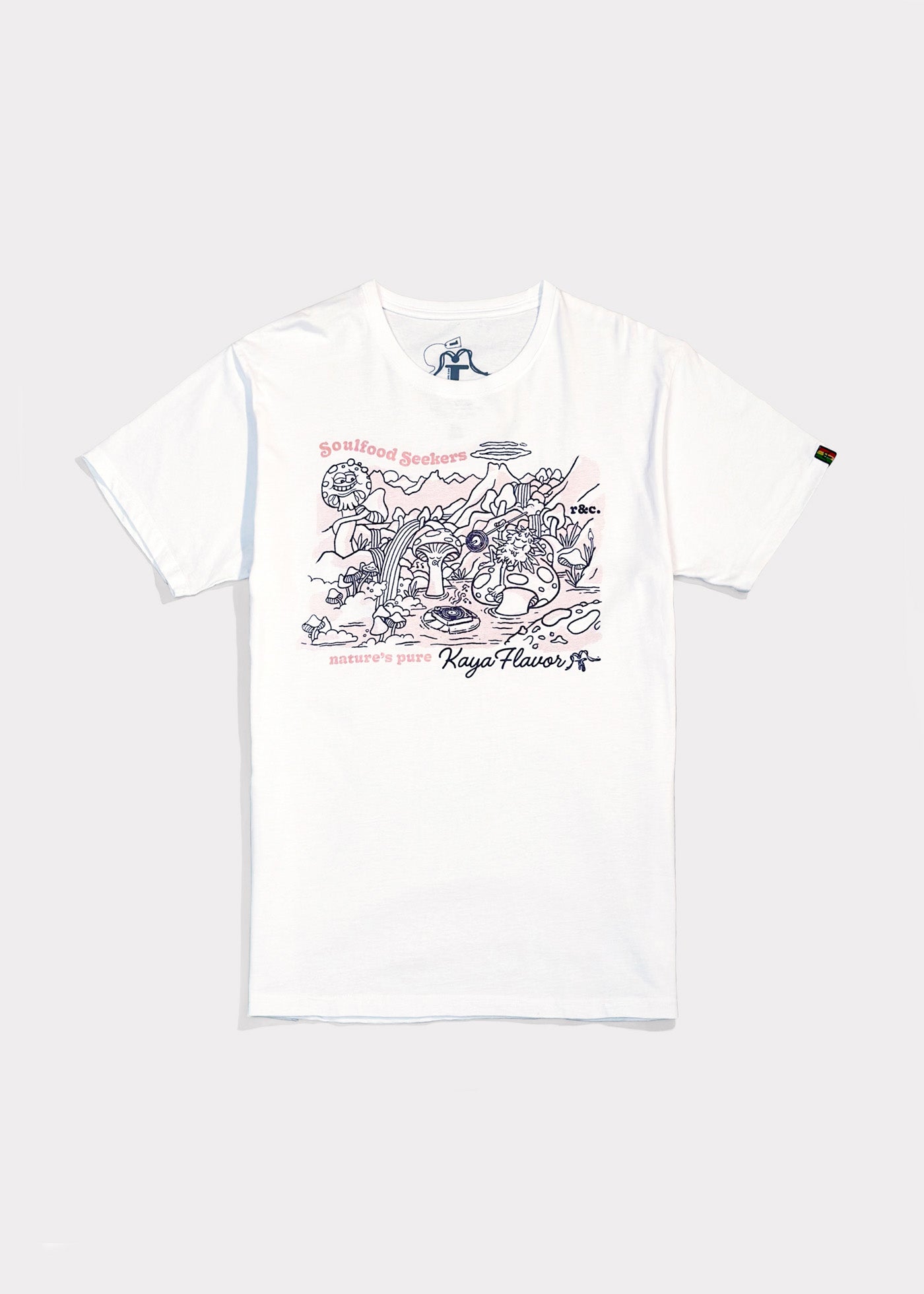 Polera Diseño Algodón Flavor Hombre - Blanca