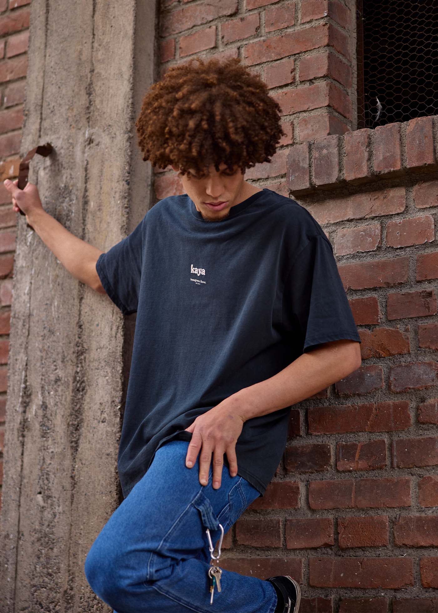 Polera Hombre Heavyweight - Negro