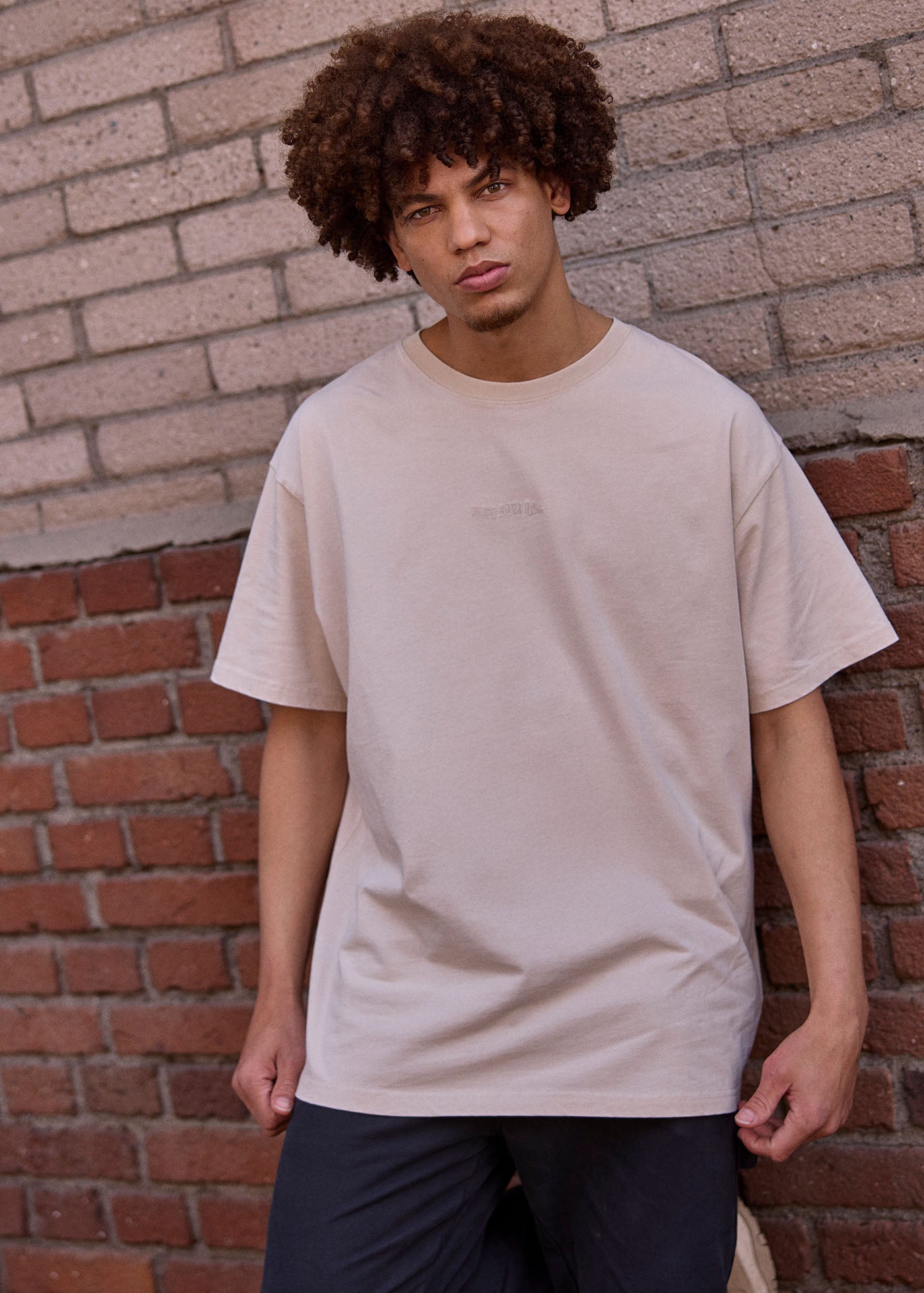 Polera Hombre Heavyweight - Bone