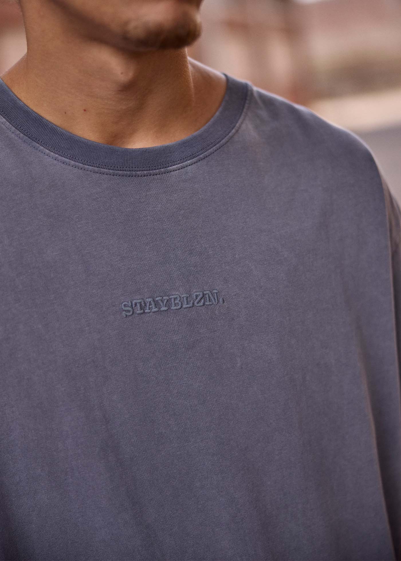 Polera Hombre Heavyweight - Grafito