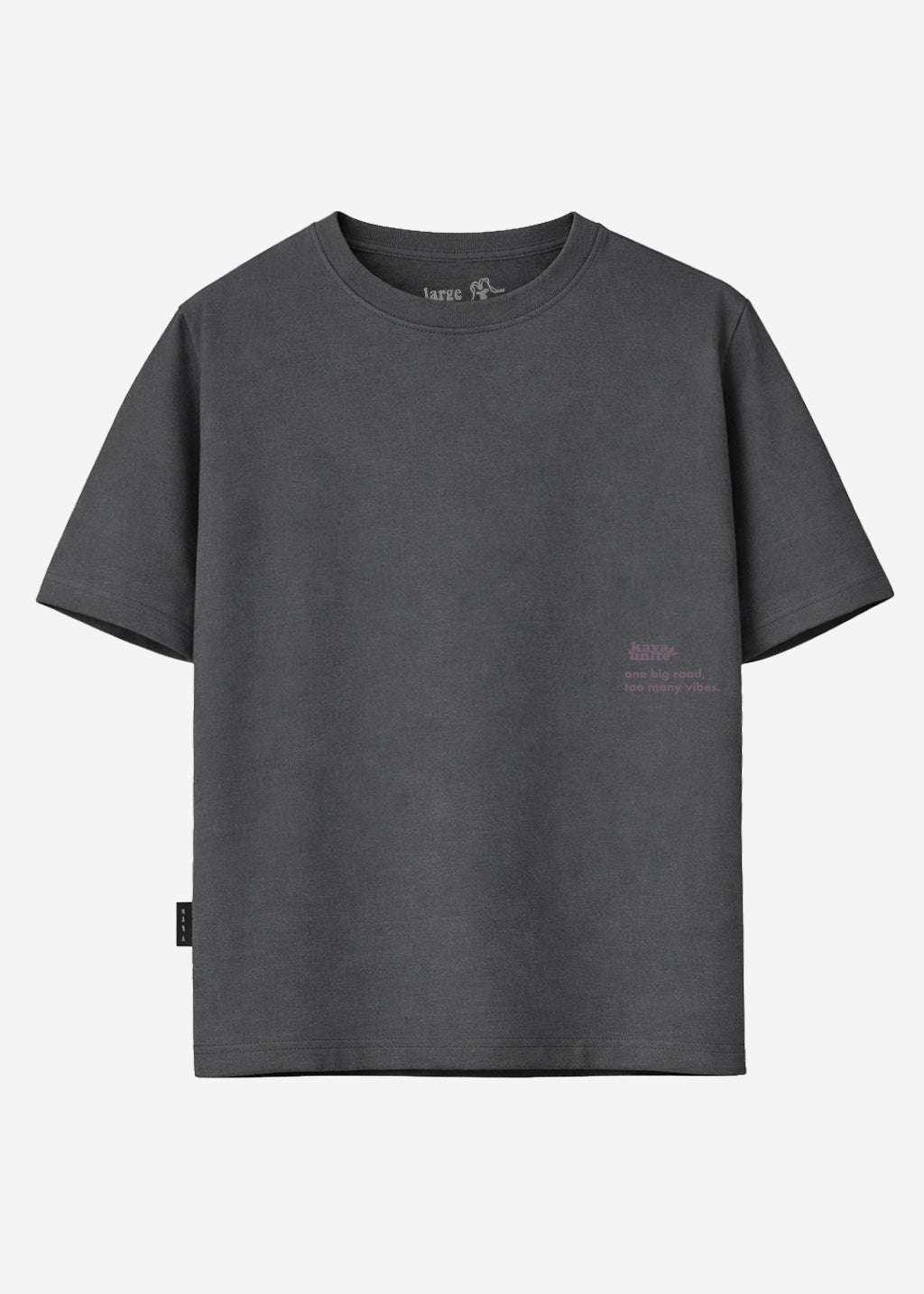Polera Oversize Algodón Aniversario Hombre Dark Slate Gray