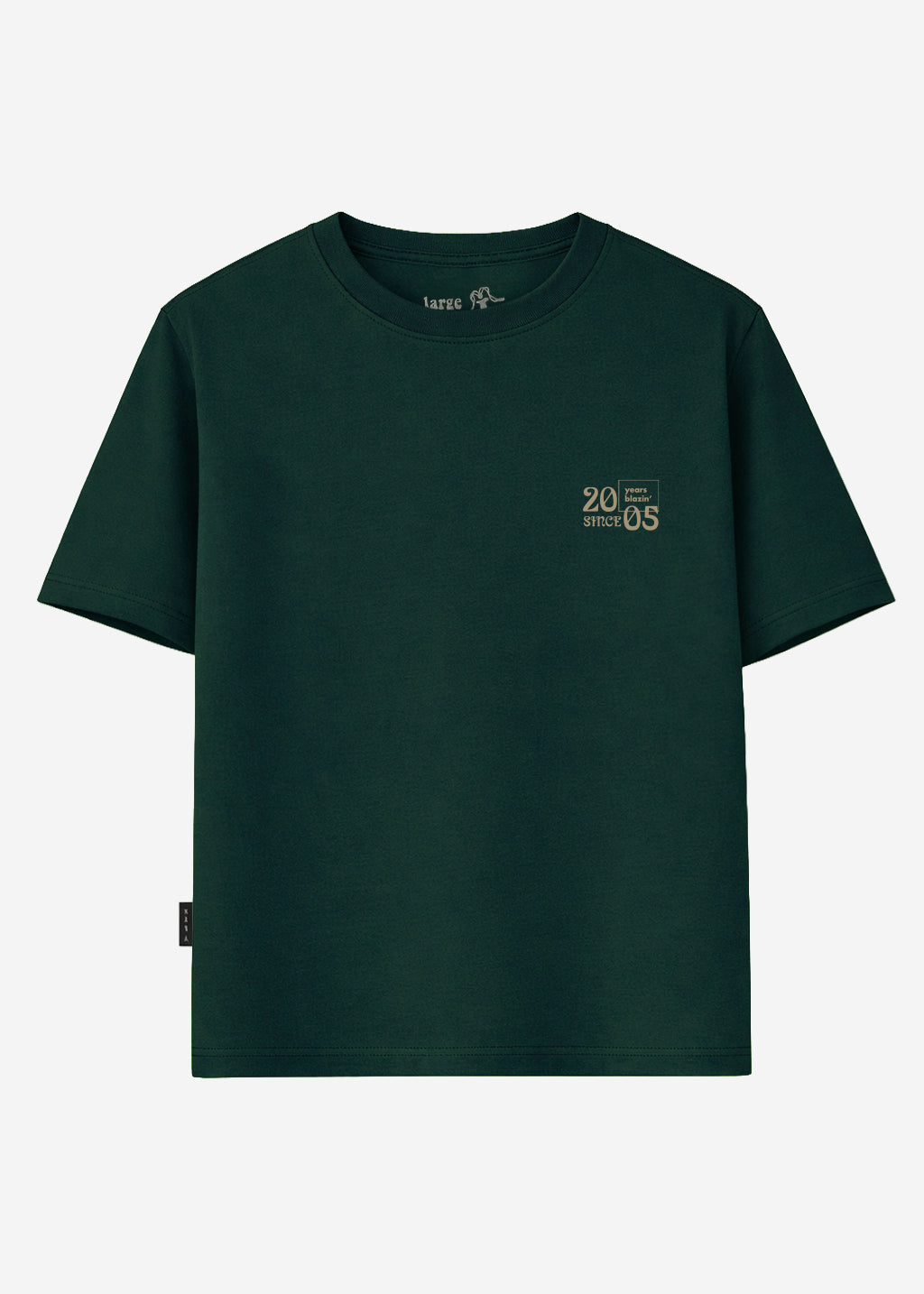 Polera Oversize Algodón Aniversario Hombre Dark Slate Gray