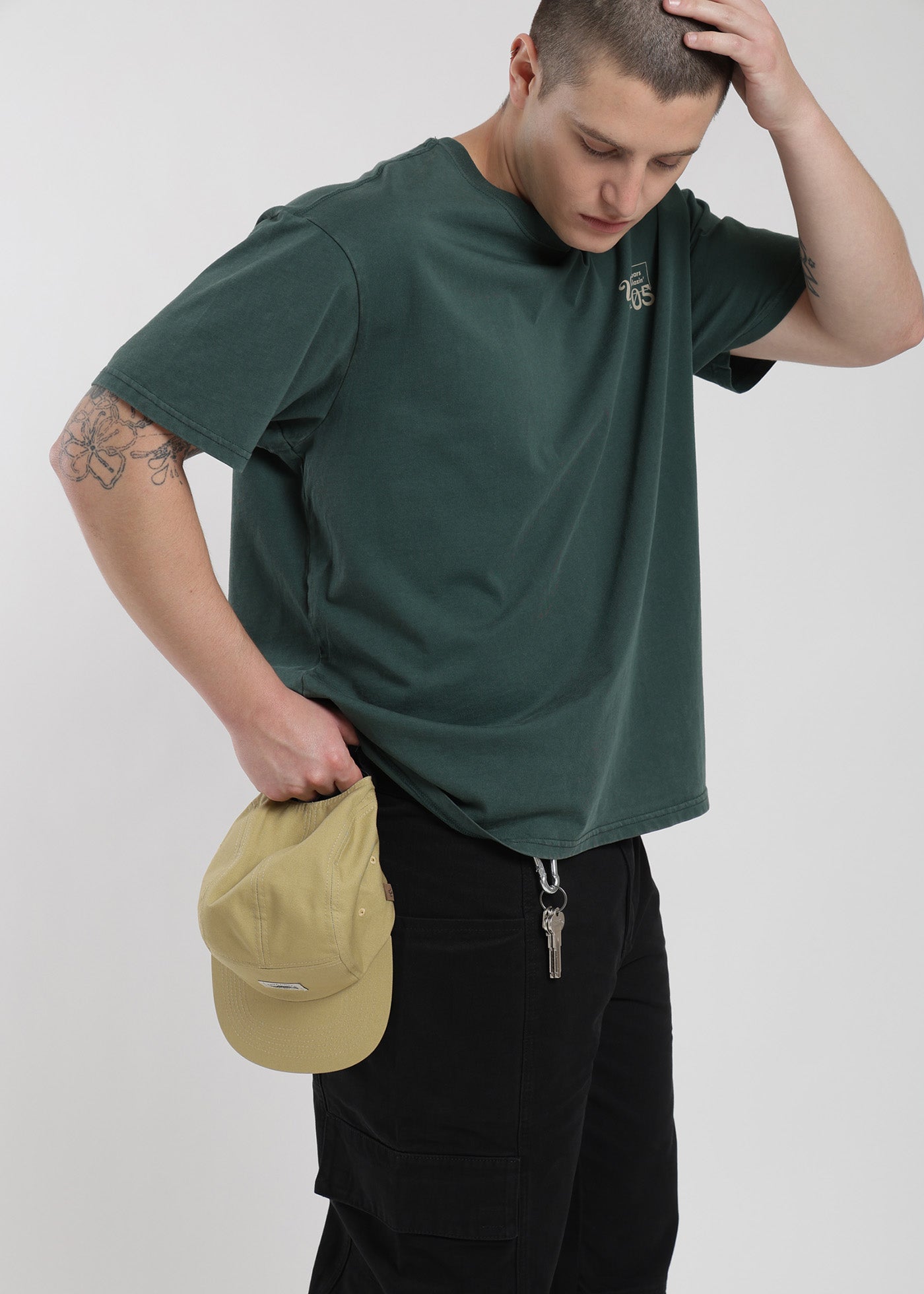 Polera Oversize Algodón Aniversario Hombre - Azulino