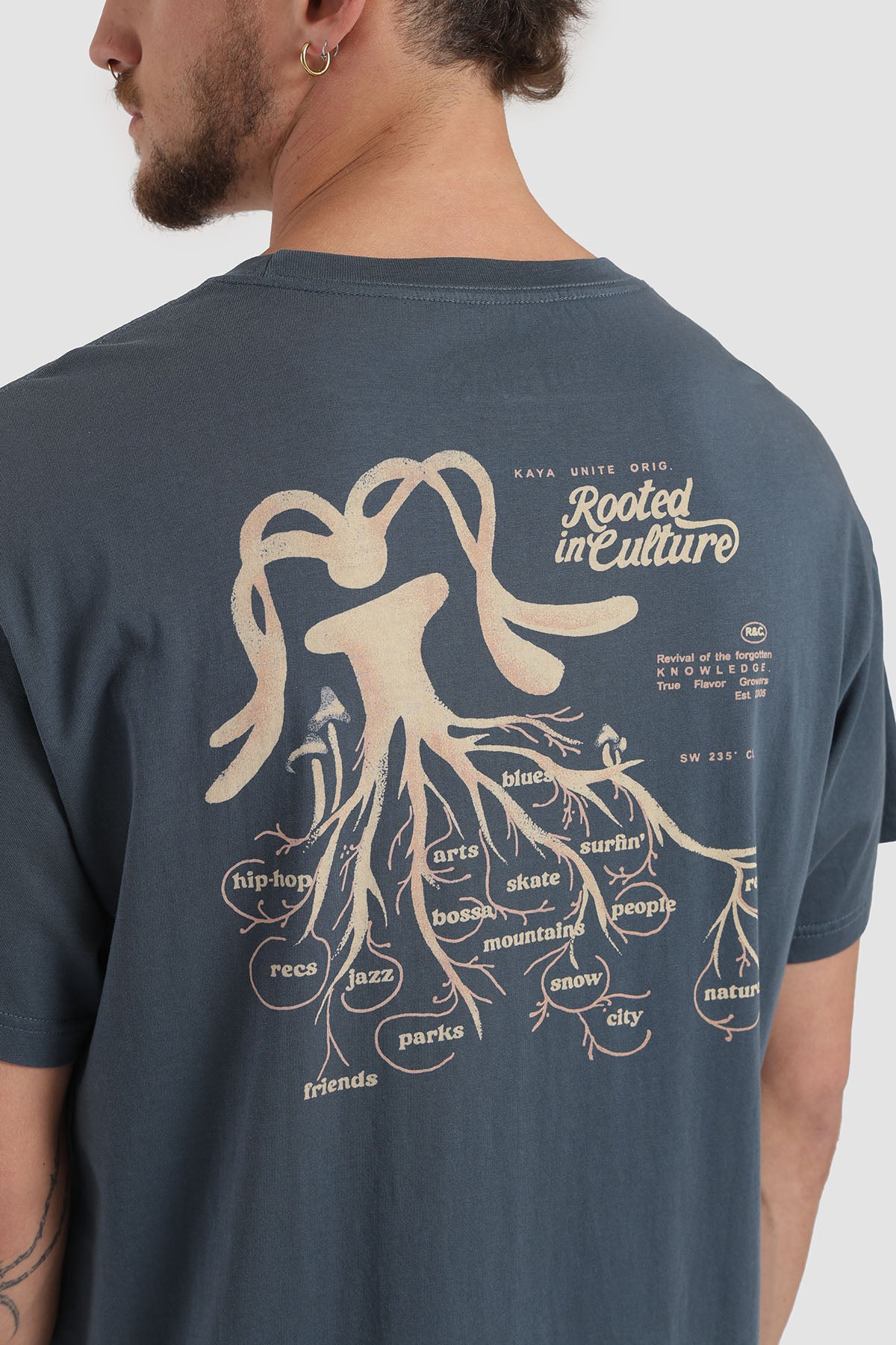Polera Diseño Culture Algodón Hombre - Azul Marino