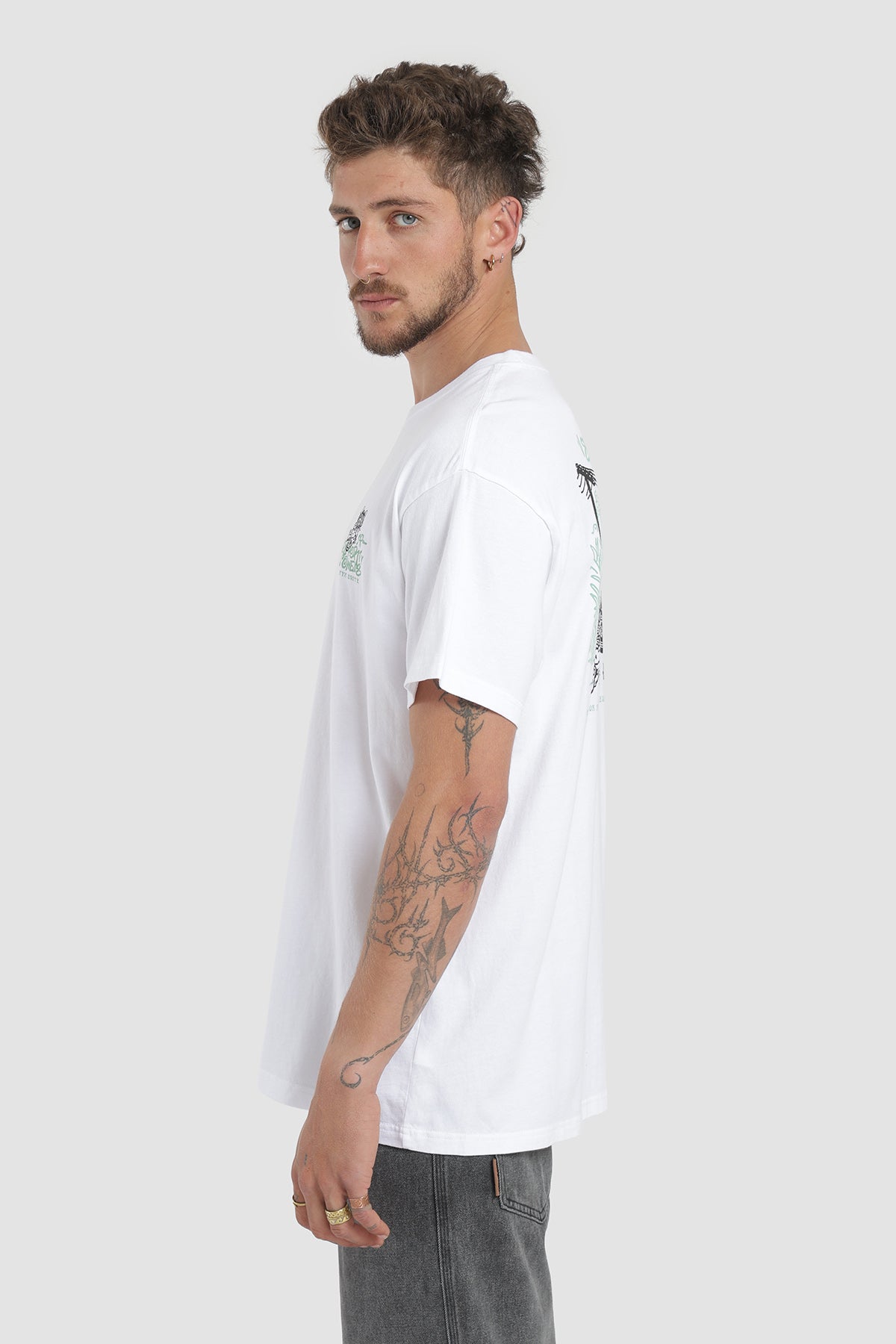 Polera Diseño Growers Algodón Hombre - Blanco