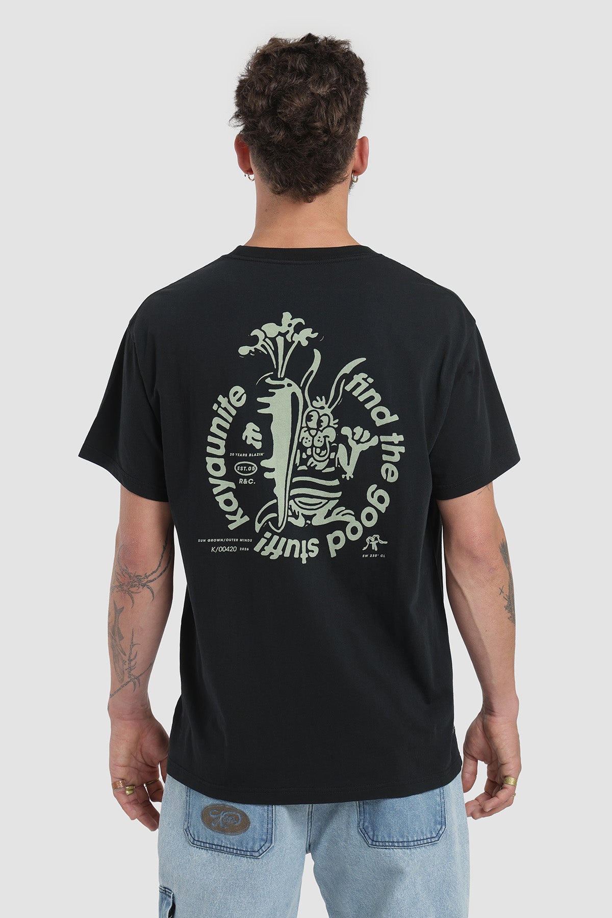 Polera Diseño Stuff Algodón Hombre - Negro