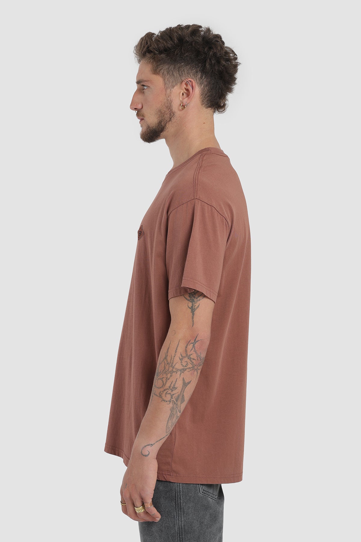 Polera Clásica Daily Algodón Hombre - Ladrillo