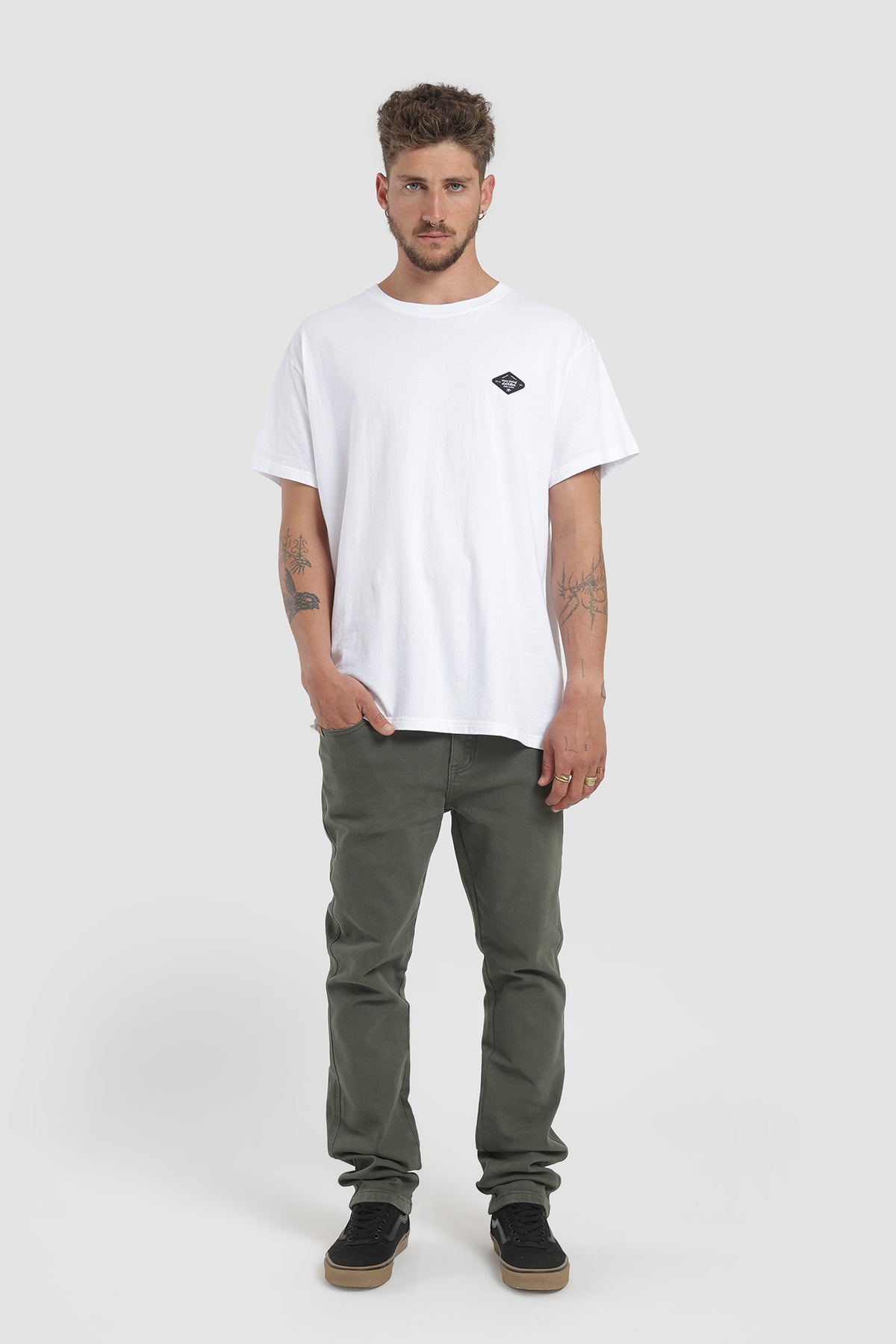 Polera Clásica Daily Algodón Hombre - Blanco