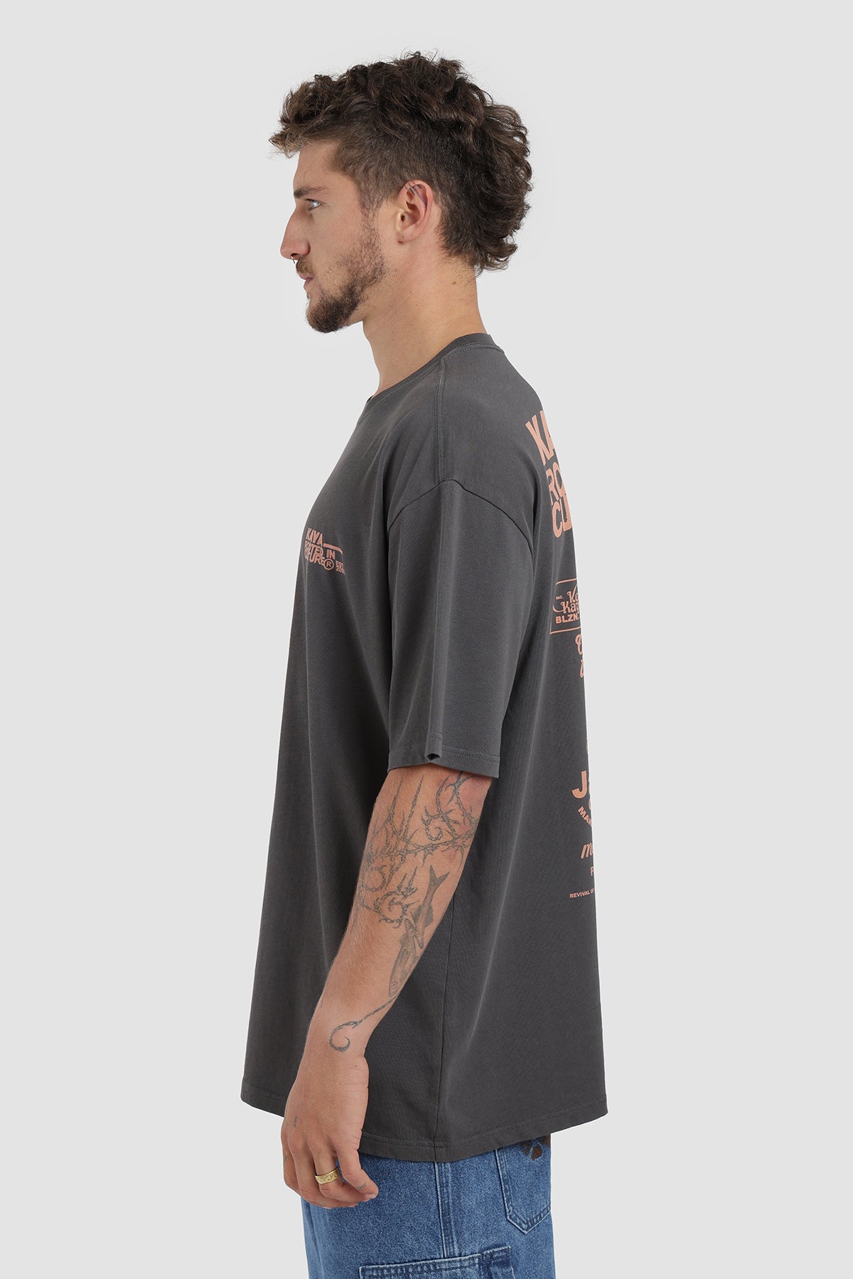 Polera Diseño Culture Algodón 230 Gr Hombre - Negro