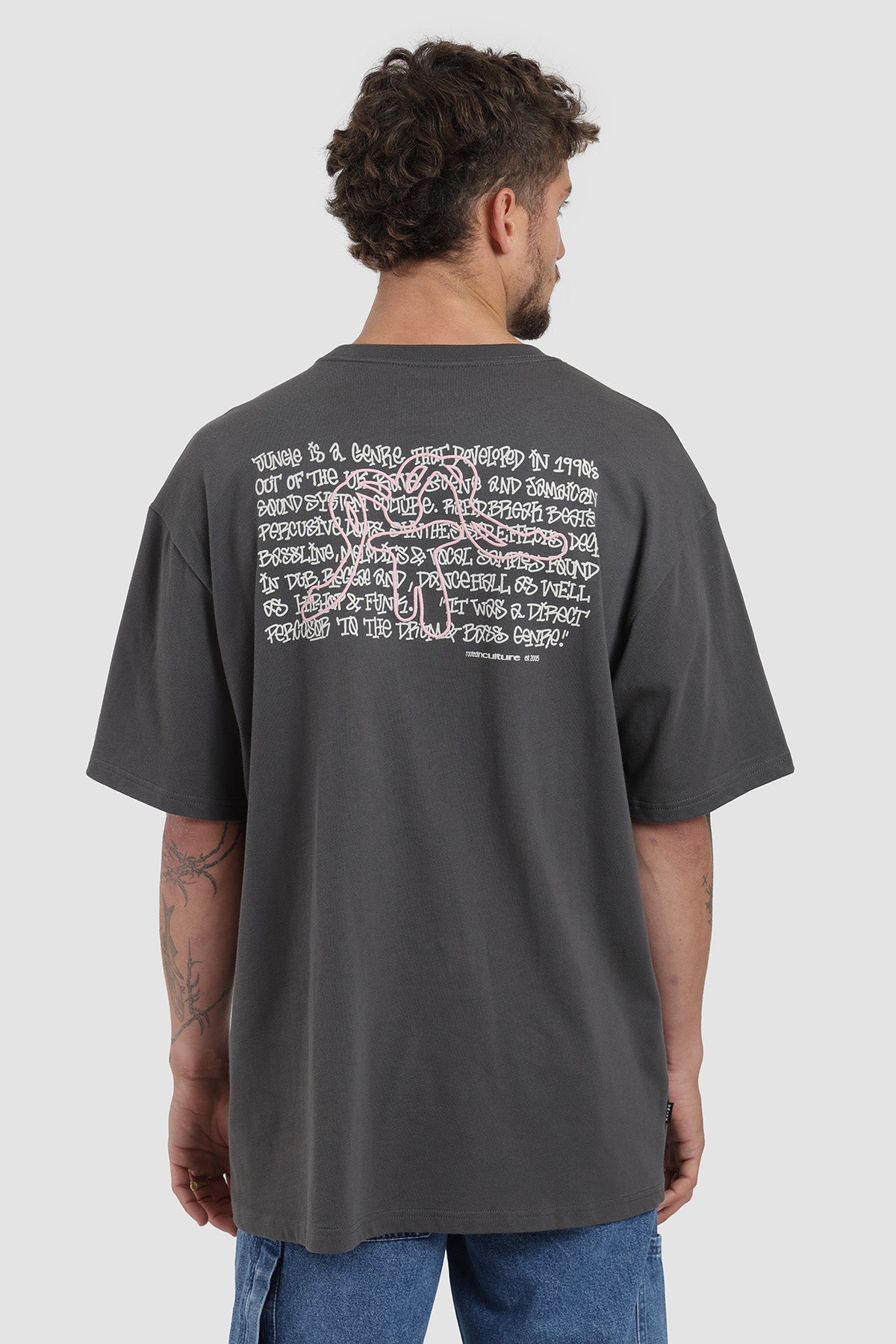 Polera Diseño Rastaman Algodón 230 Gr Hombre - Negro