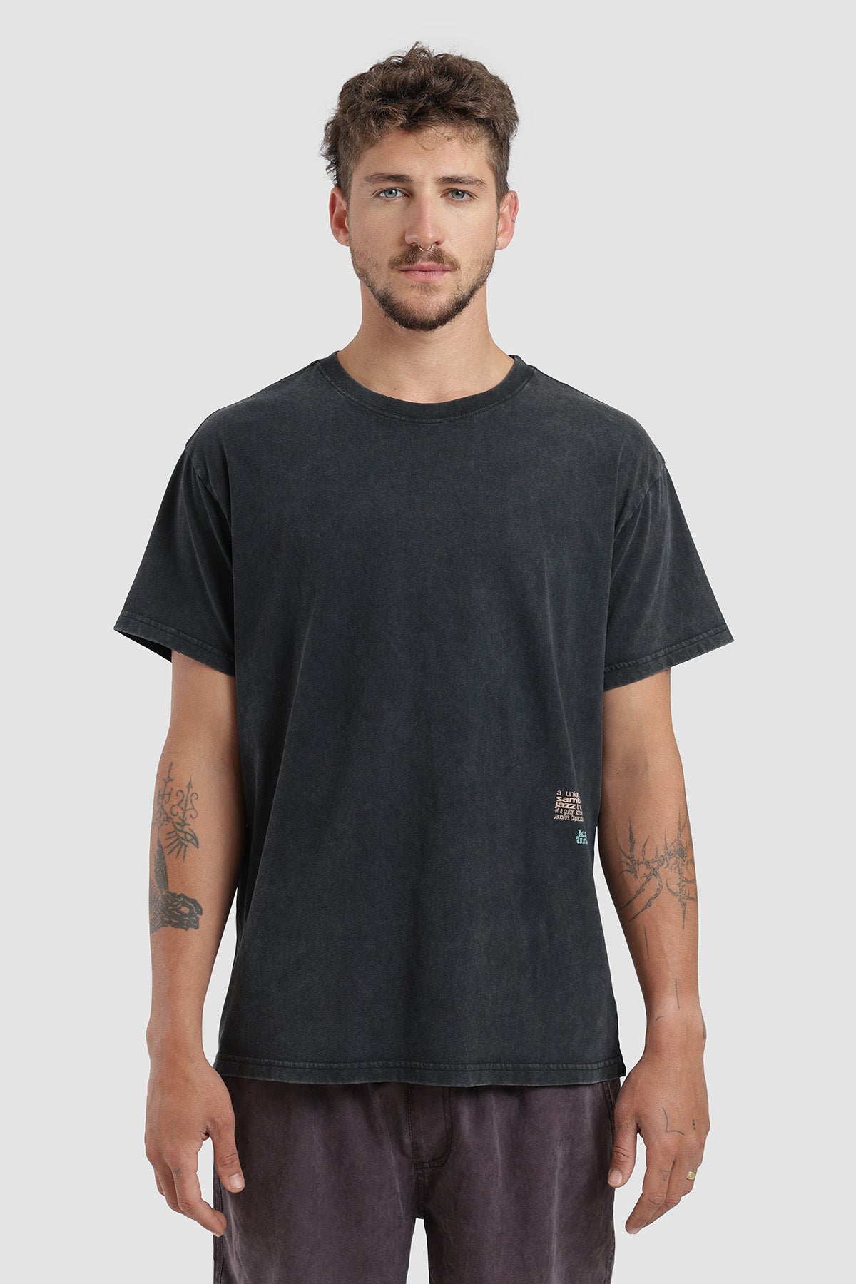 Polera Diseño Sounds Algodón Hombre - Negro