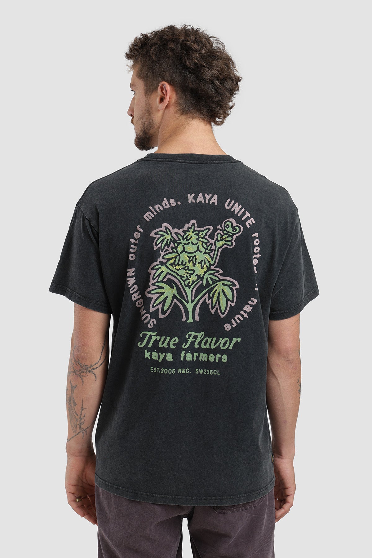 Polera Diseño Sungrown Algodón Hombre - Negro
