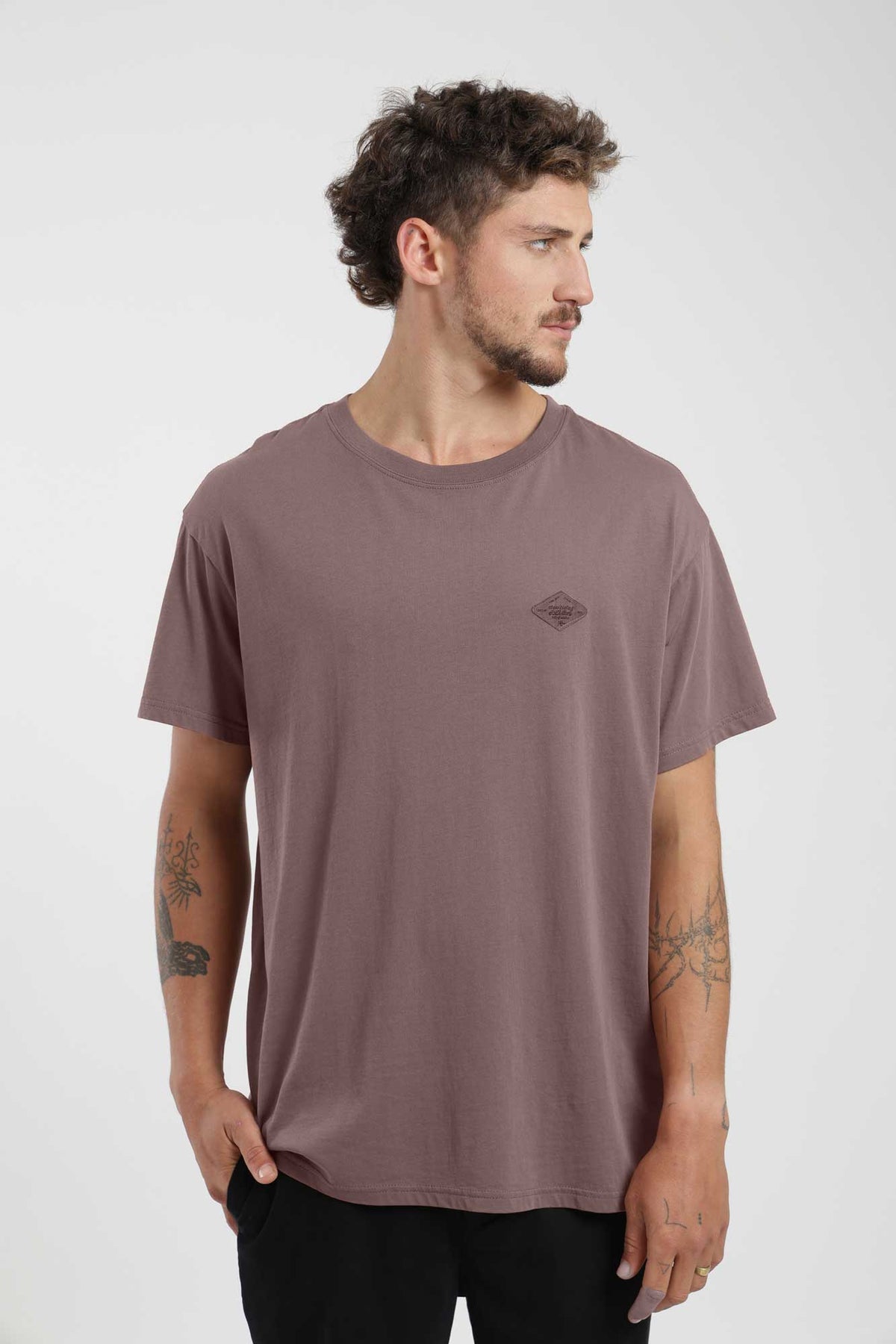 Polera Clásica Daily Algodón Hombre - Ciruela