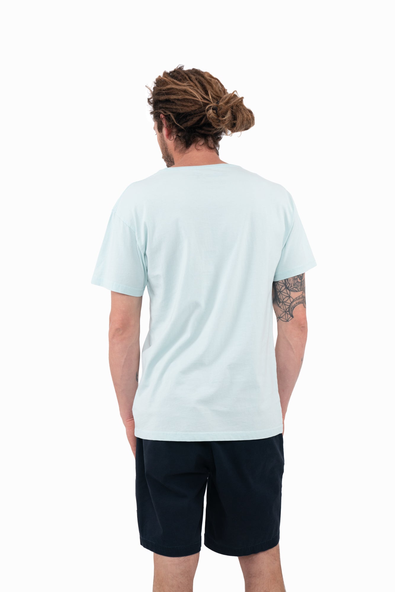 Polera Orgánica Classy Turquoise Minilogo