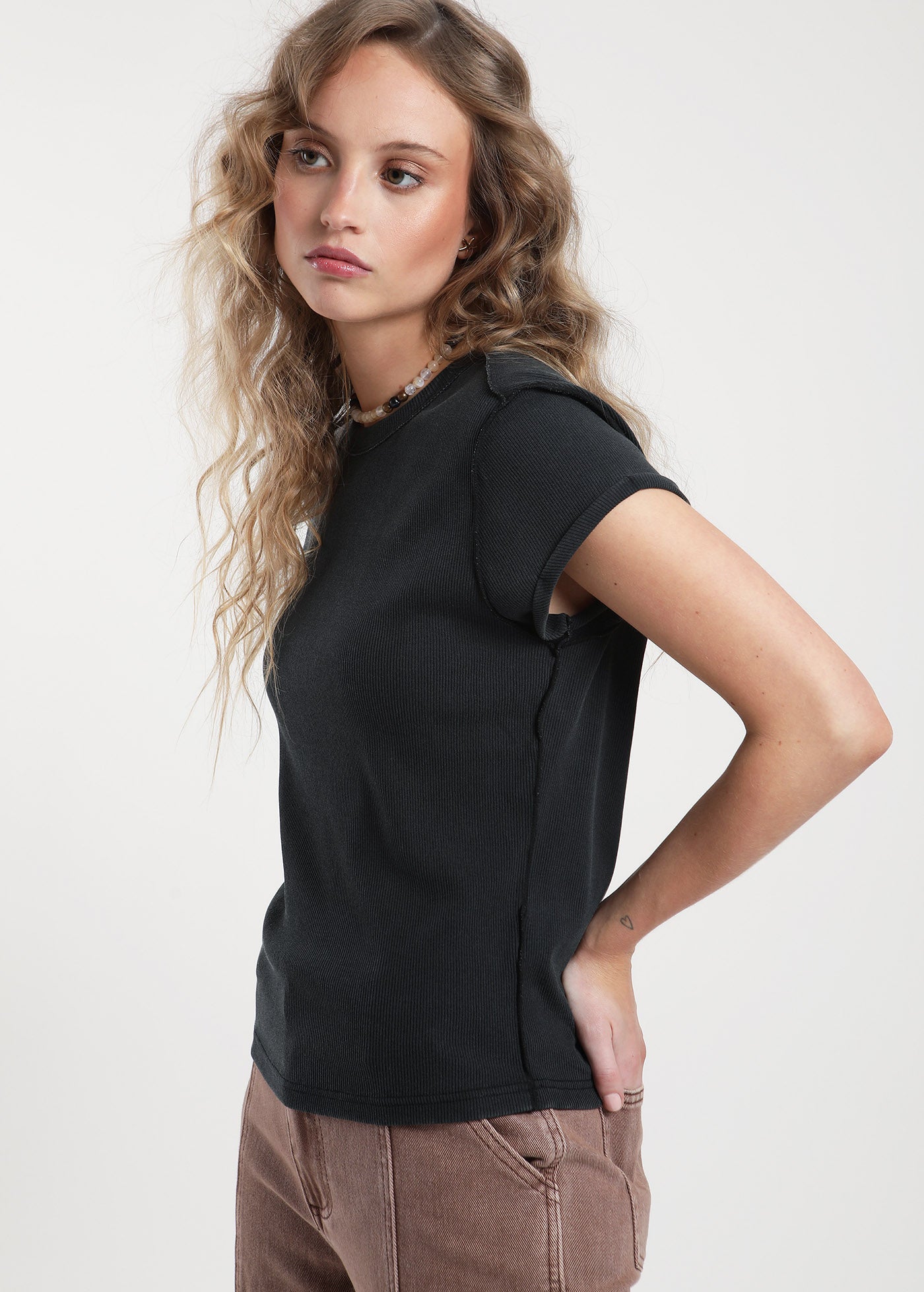 Polera Mujer Algodón - Negro