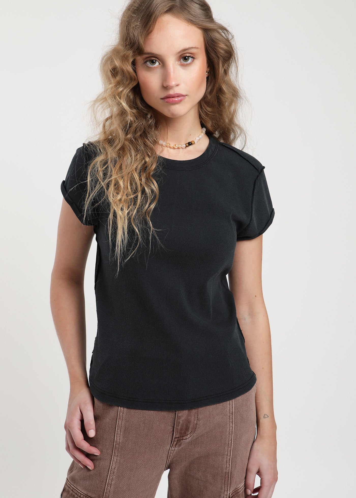 Polera Mujer Algodón - Negro