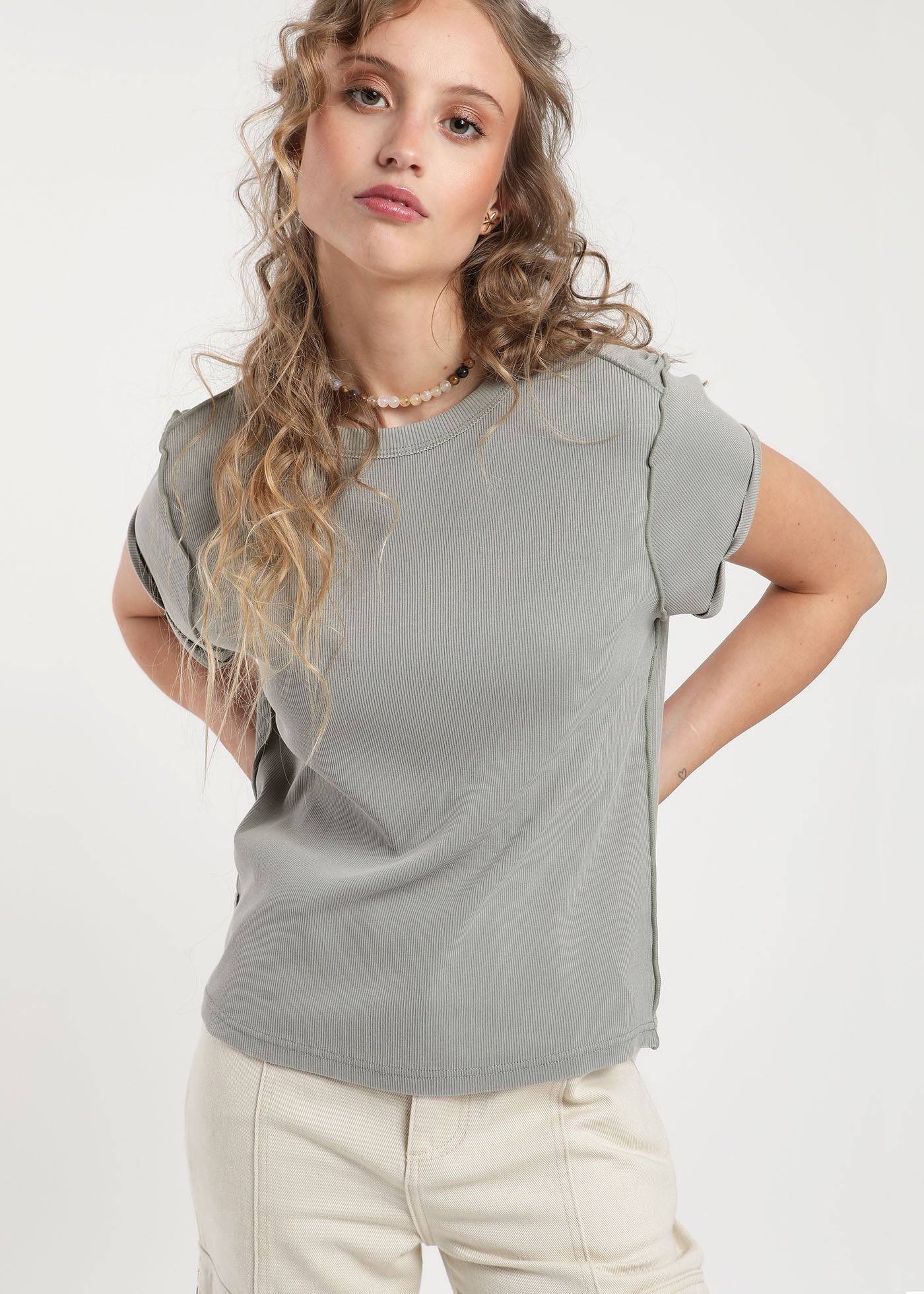 Polera Mujer Algodón - Taupe