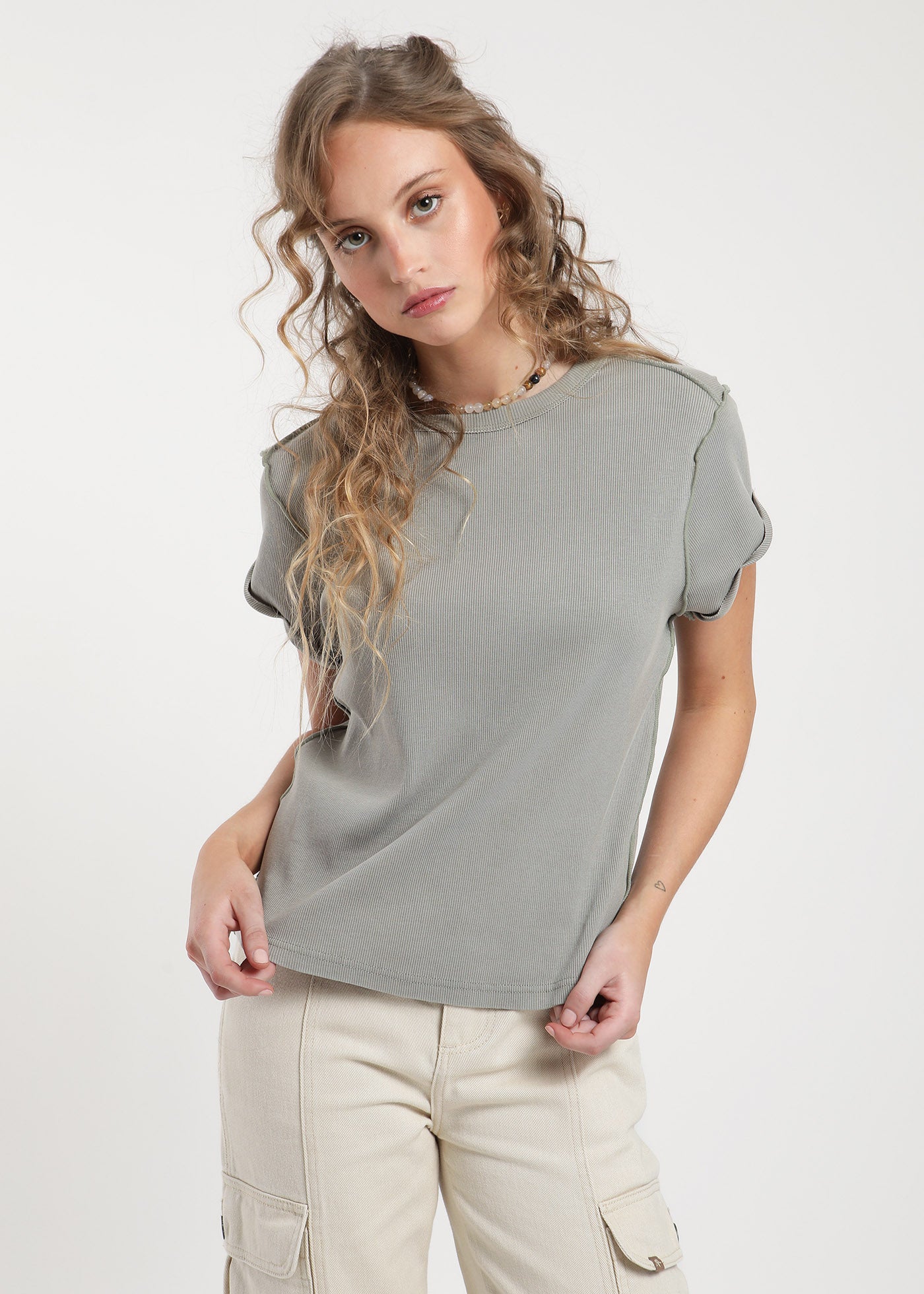 Polera Mujer Algodón - Taupe