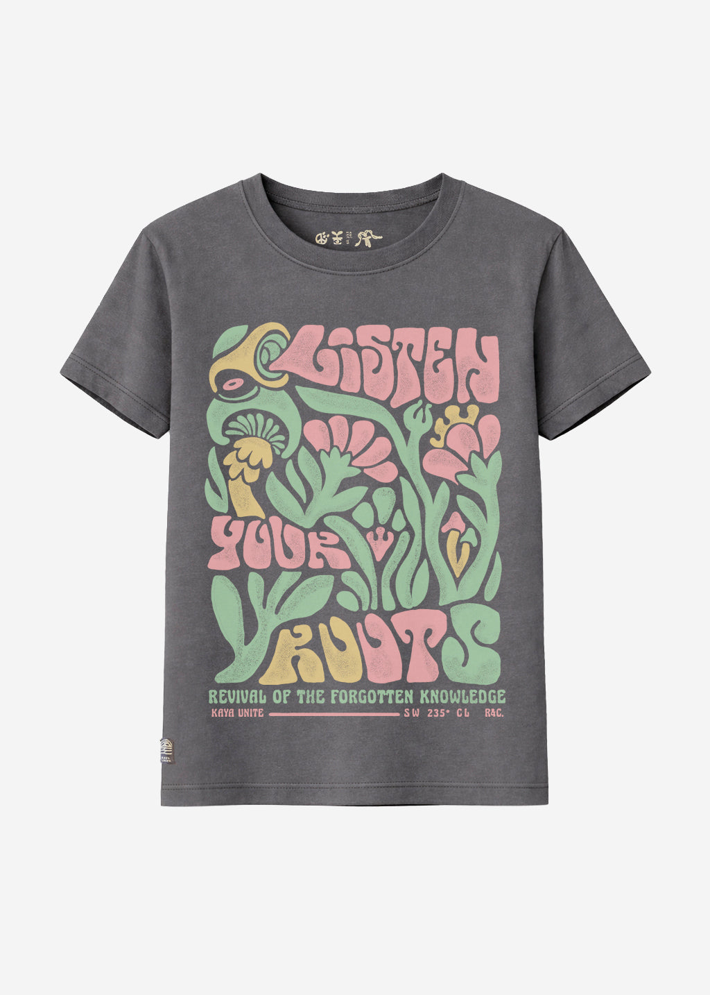 Polera Diseño Algodón Rooty Mujer - Gris