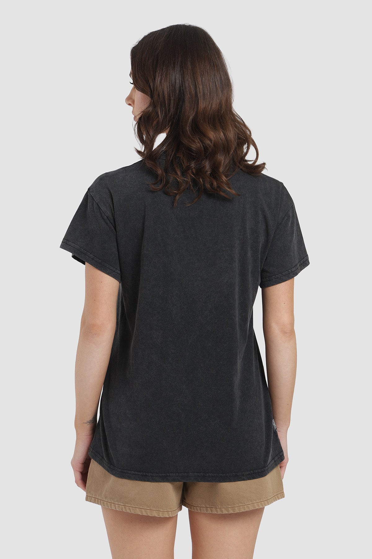 Polera Diseño Roots Algodón Mujer - Negro