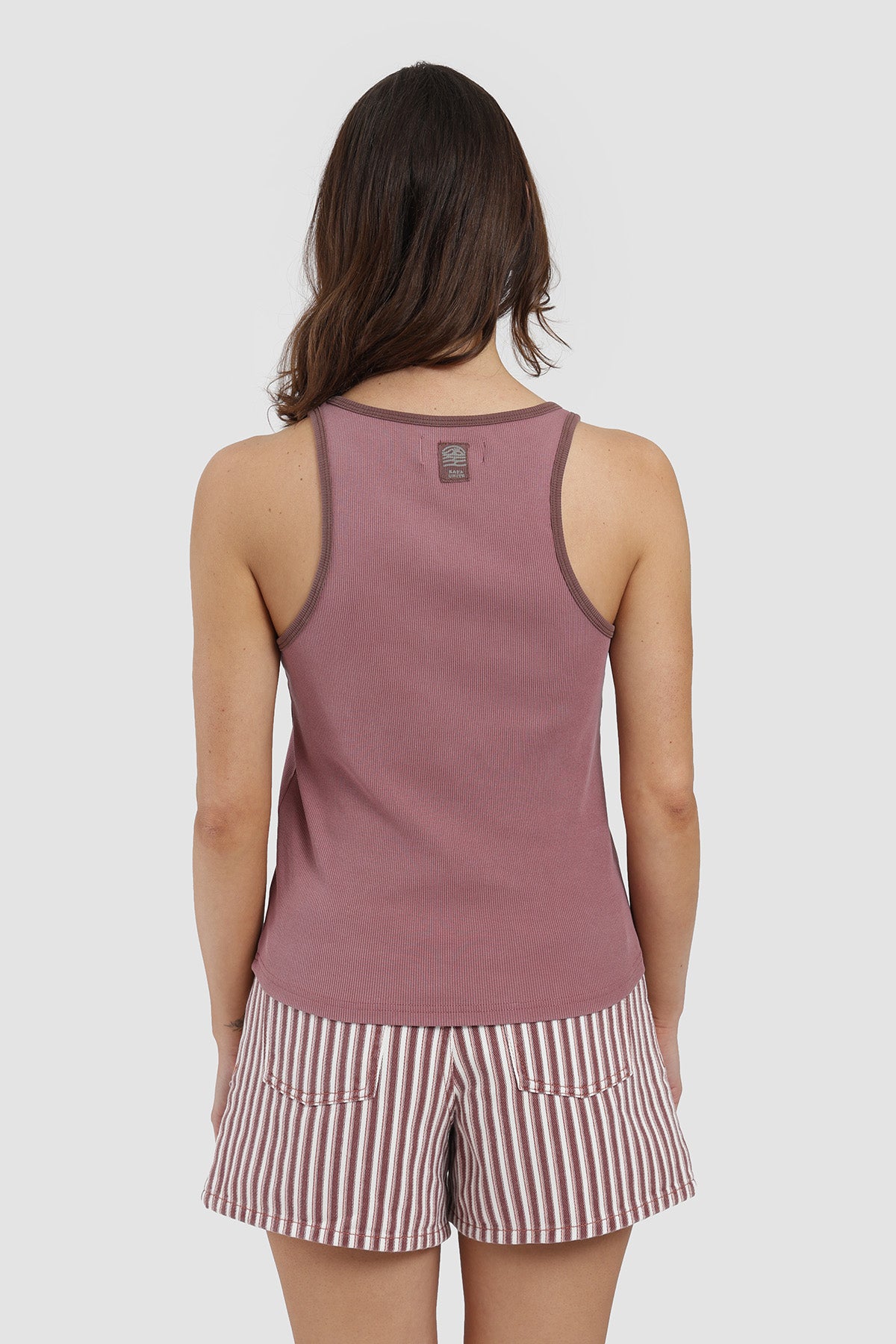 Polera Sin Mangas Bi Tono Mujer - Cereza