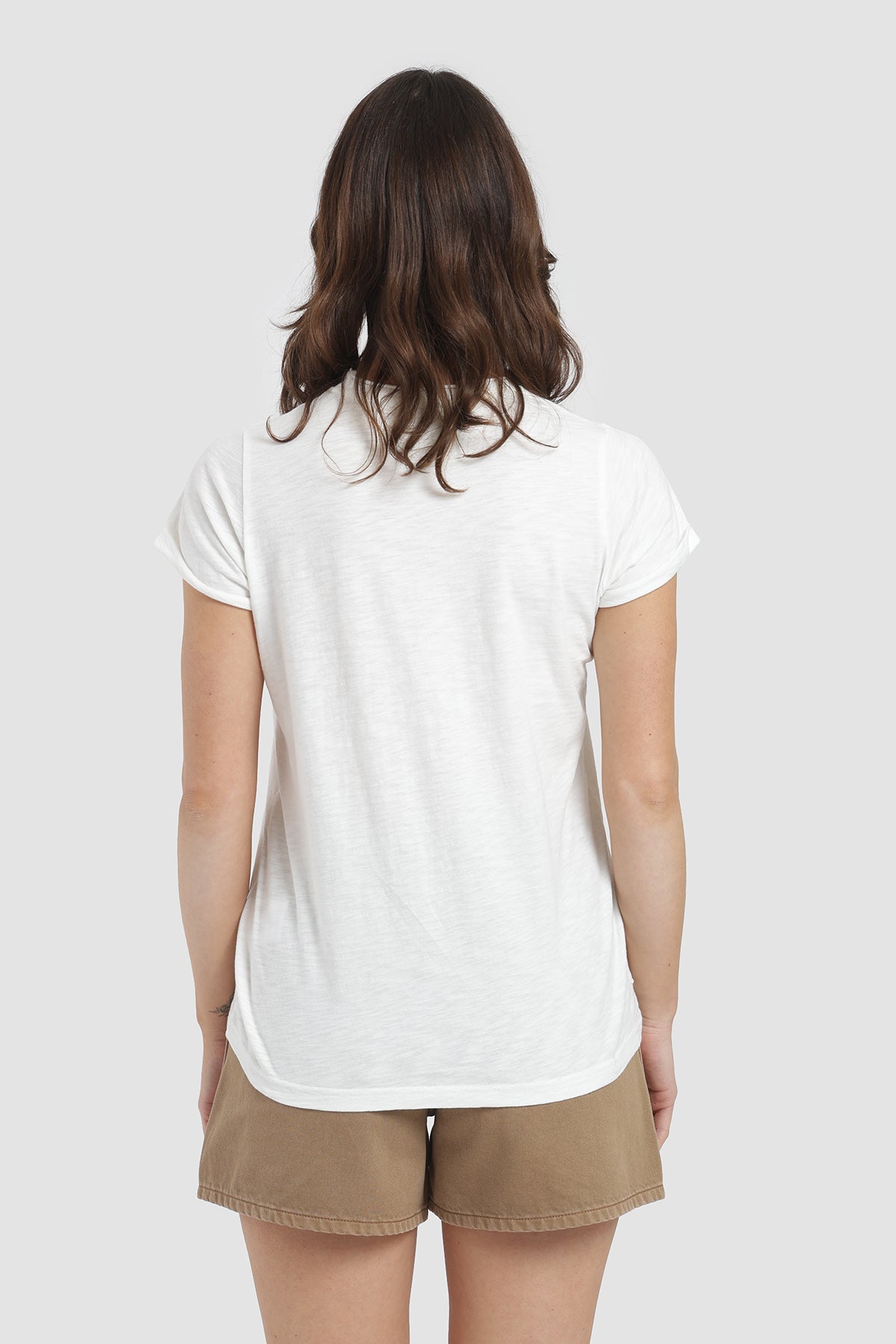 Polera Bordada Algodón Mujer - Blanco