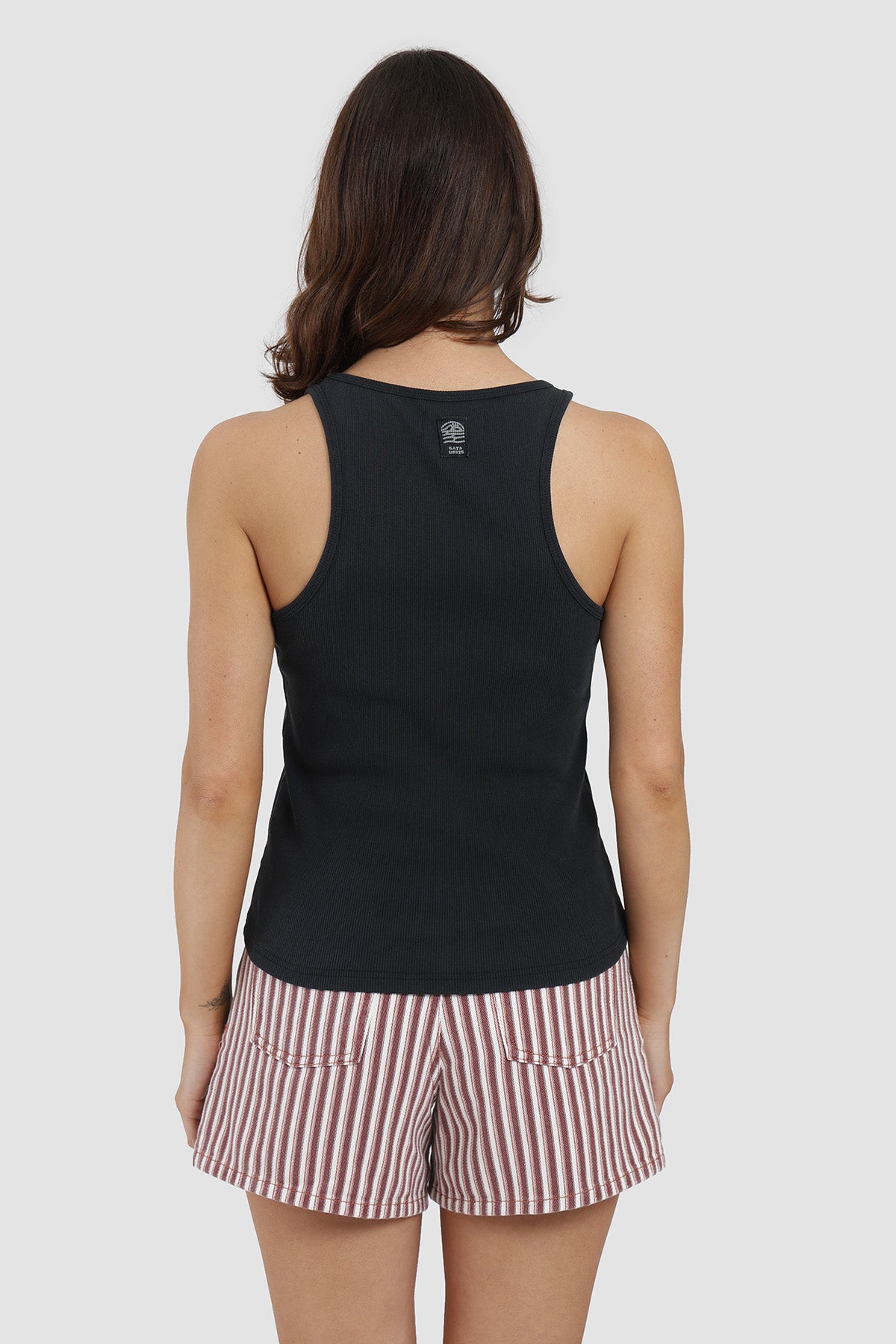 Polera Sin Mangas Bi Tono Mujer - Negro