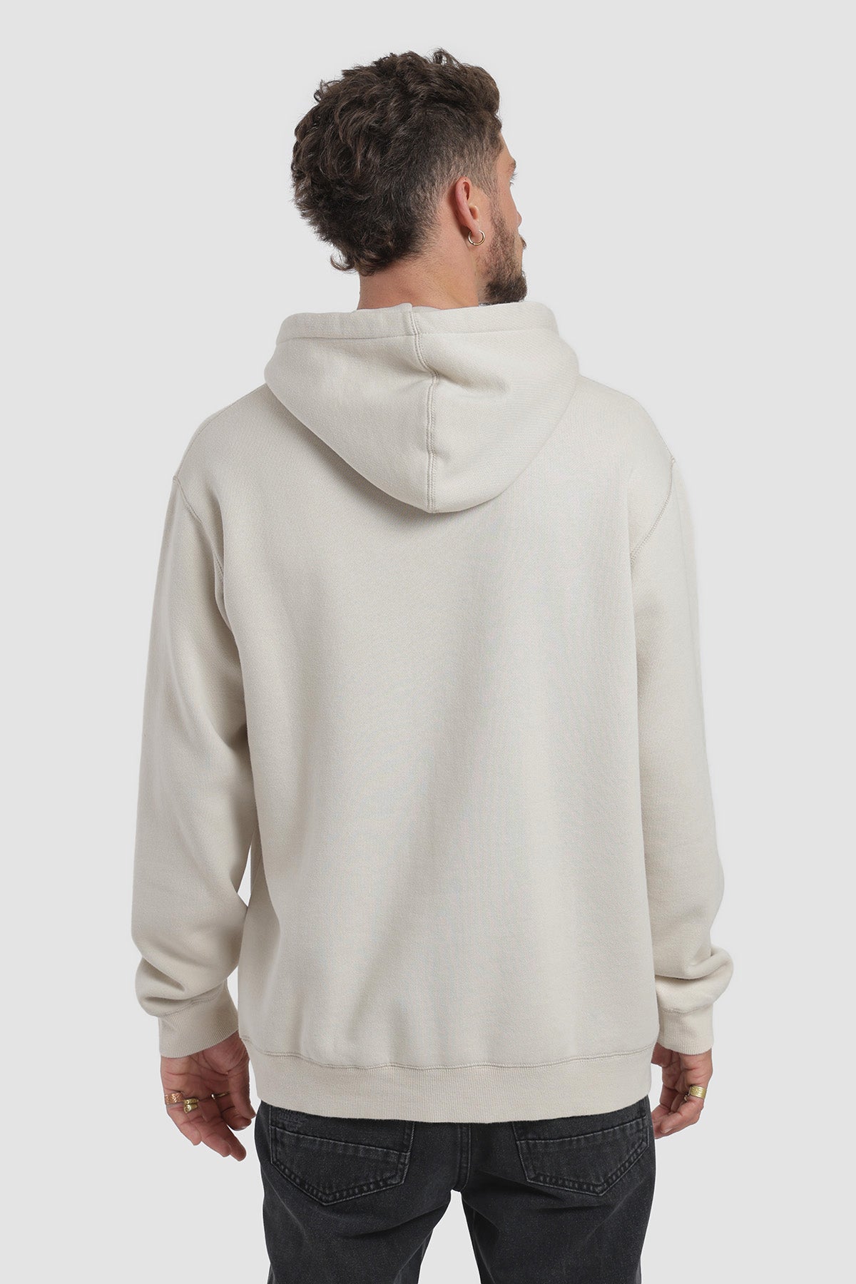 Polerón Hoodie Daily Hombre - Hueso