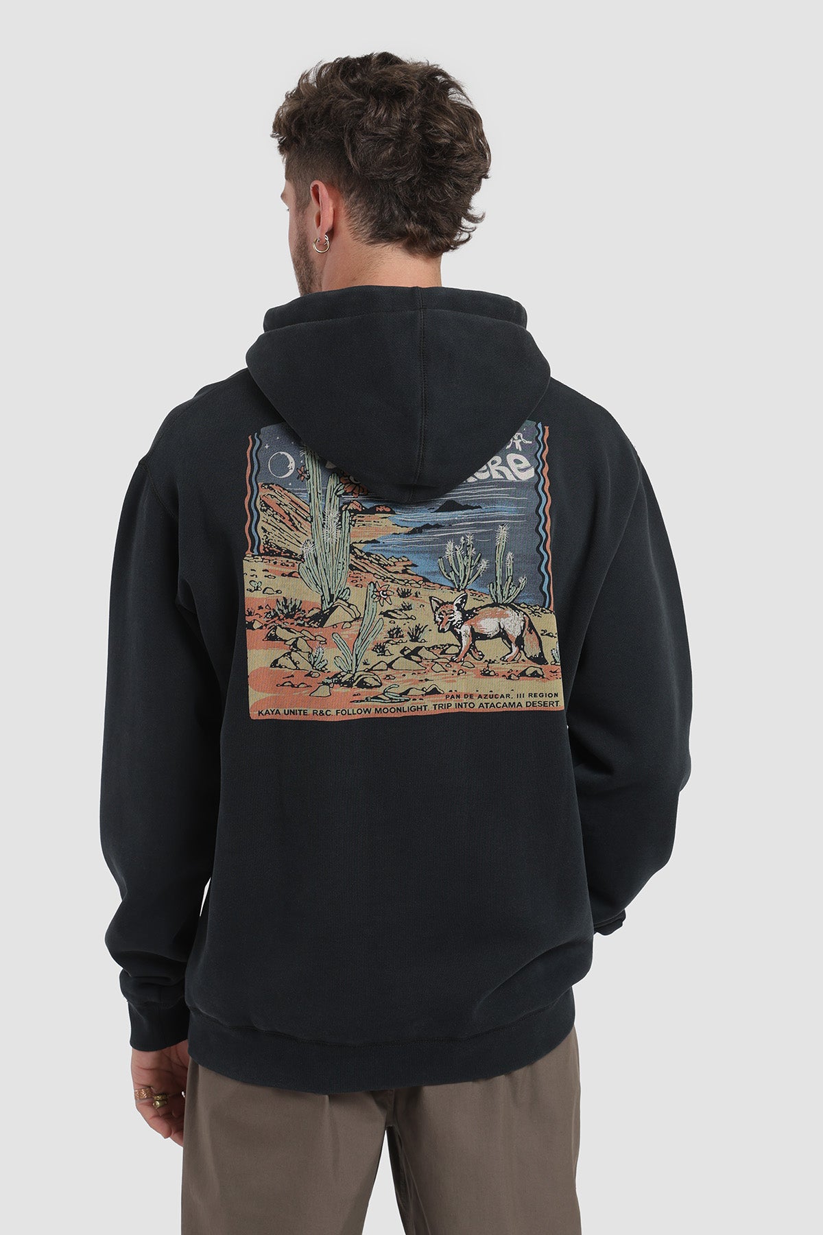Polerón Hoodie Diseño Pan De Azúcar Hombre - Negro