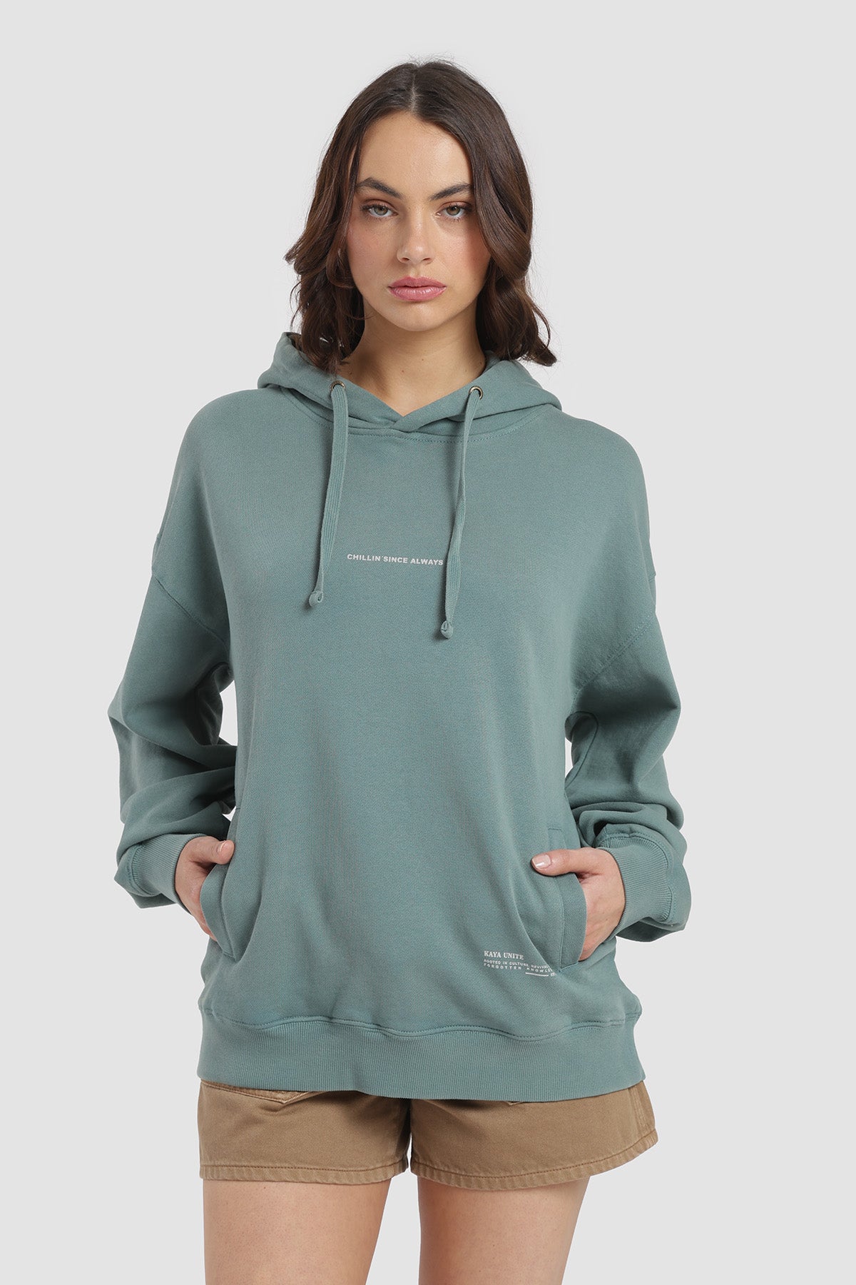 Polerón Hoodie Daily Mujer - Petróleo