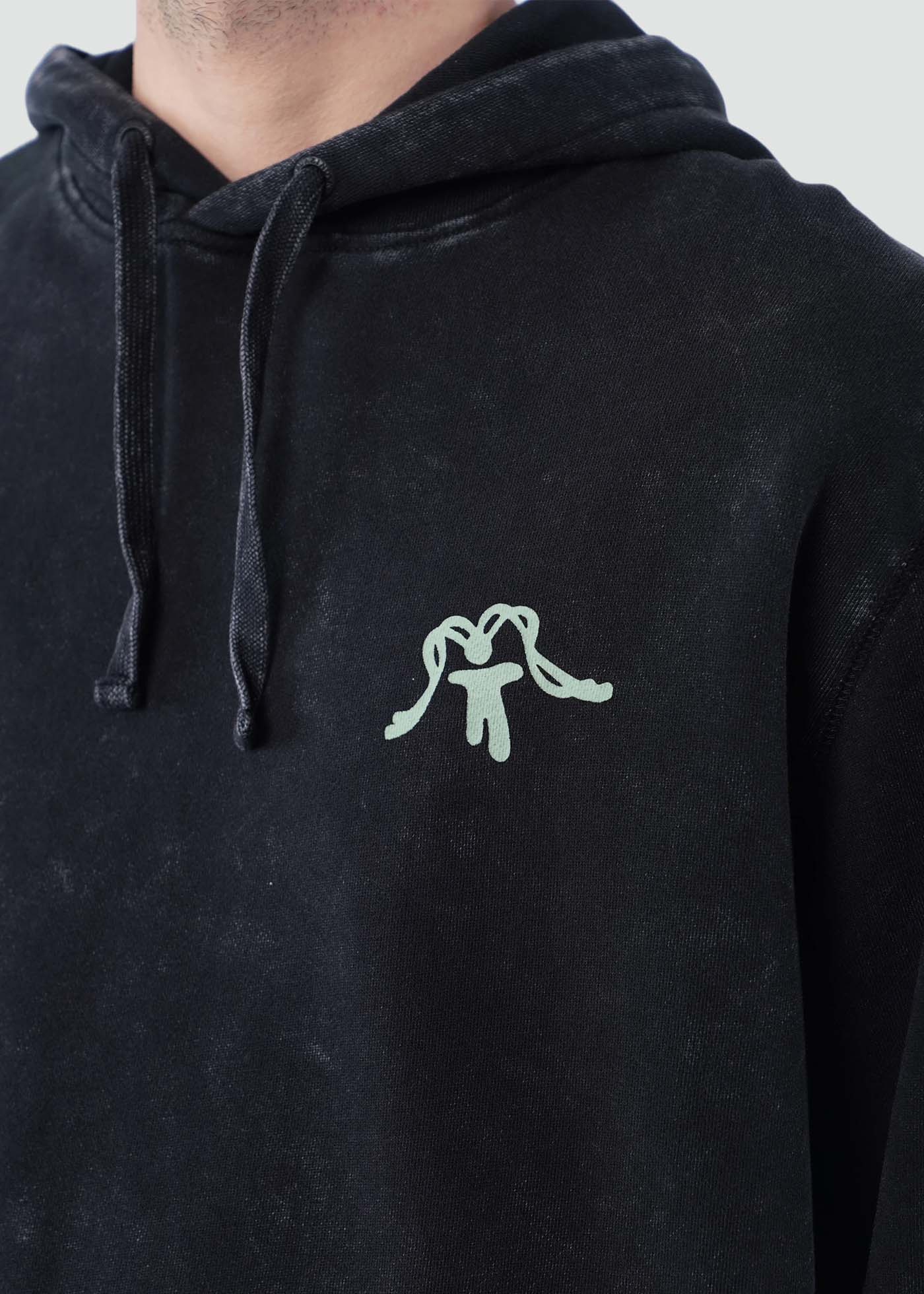 Polerón Hoodie Hombre Farmer - Negro