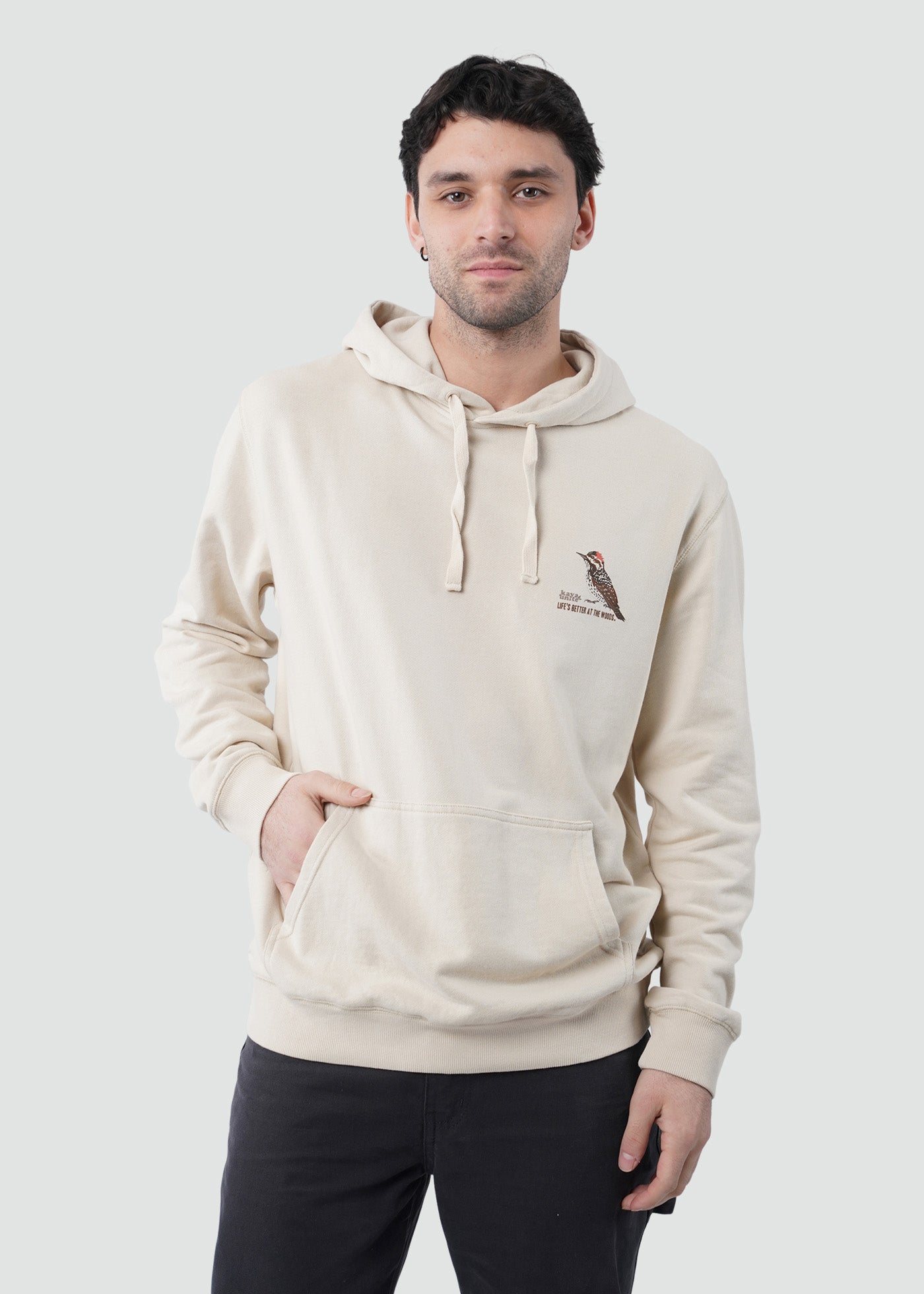 Polerón Hoodie Hombre Carpintero - Bone
