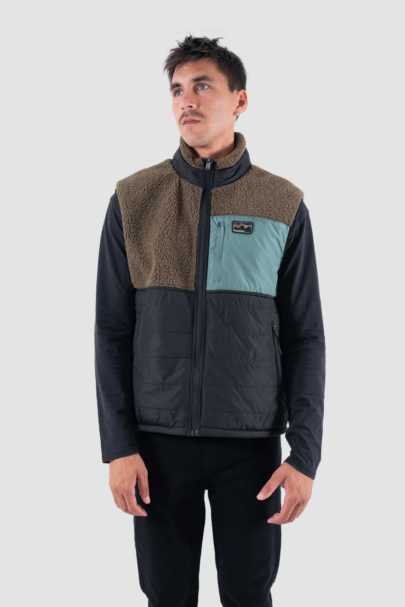 Chaqueta Sin Mangas Vest Reversible - Negro