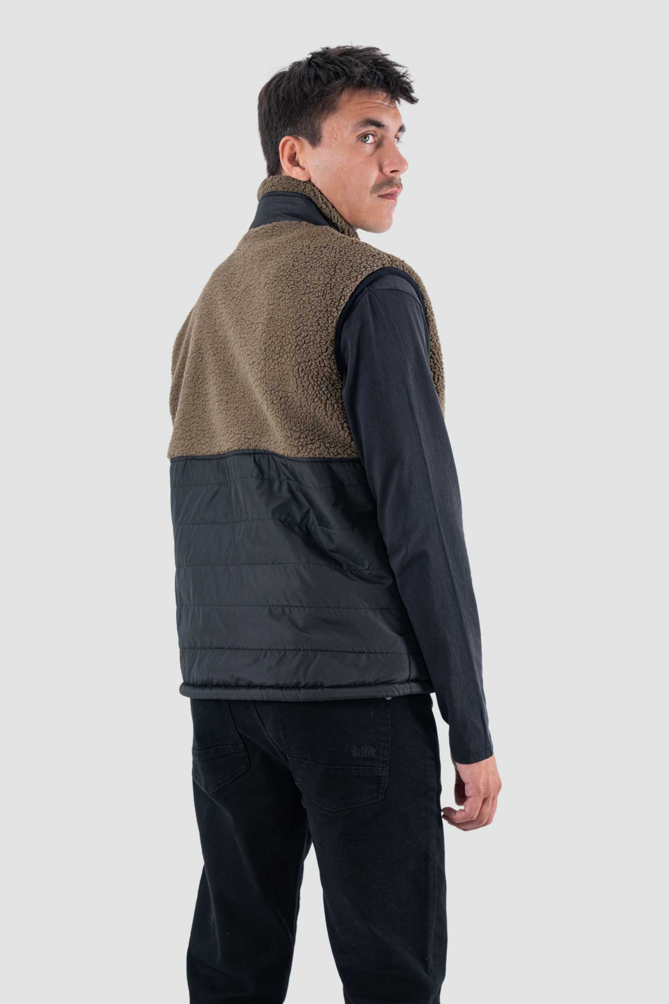 Chaqueta Sin Mangas Vest Reversible - Negro